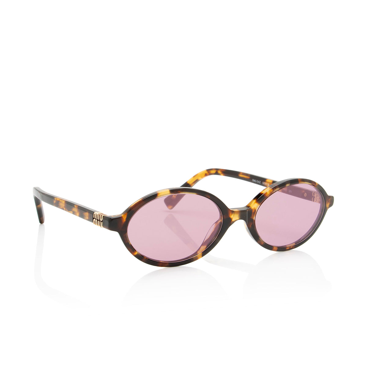 Miu Miu Logo Oval Sunglasses