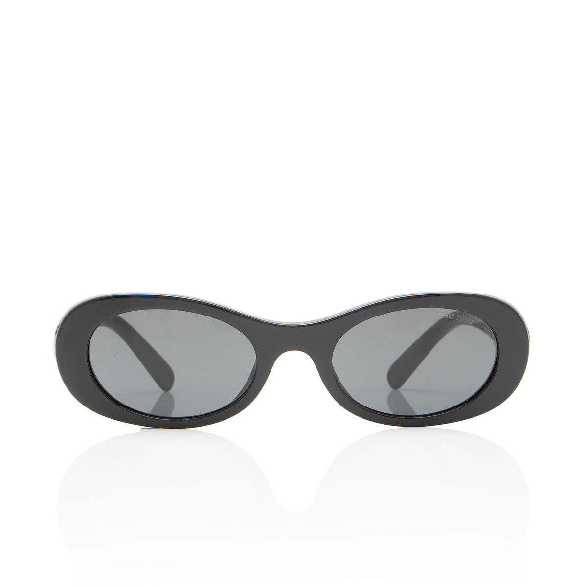 Miu Miu Logo Oval Sunglasses
