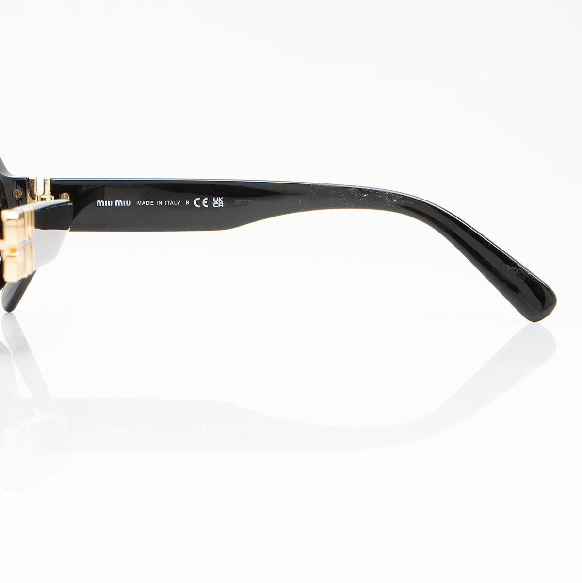 Miu Miu Logo Oval Sunglasses