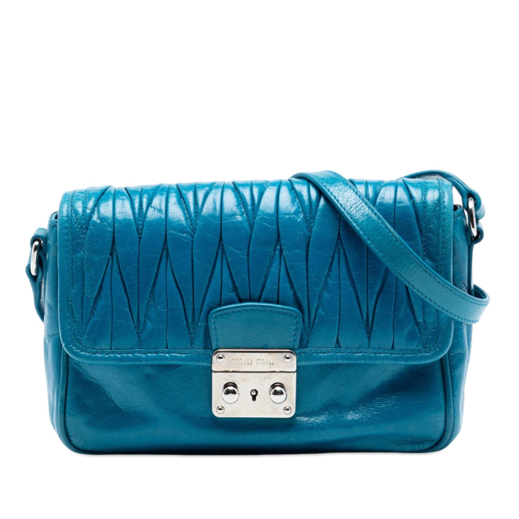 Miu Miu Matelasse Lambskin Flap Crossbody