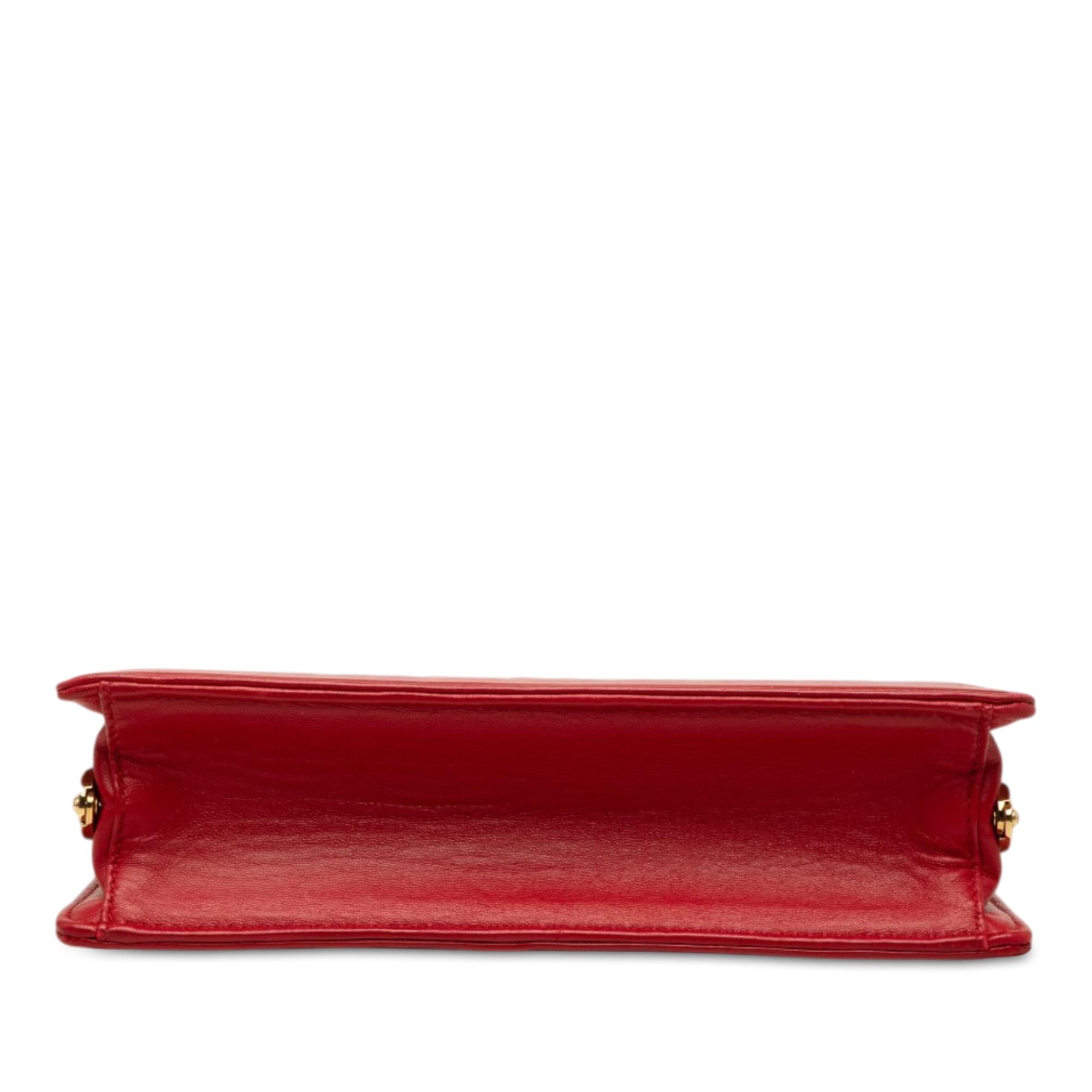 Miu Miu Matelasse Lambskin Kiss Lock Solitaire Satchel