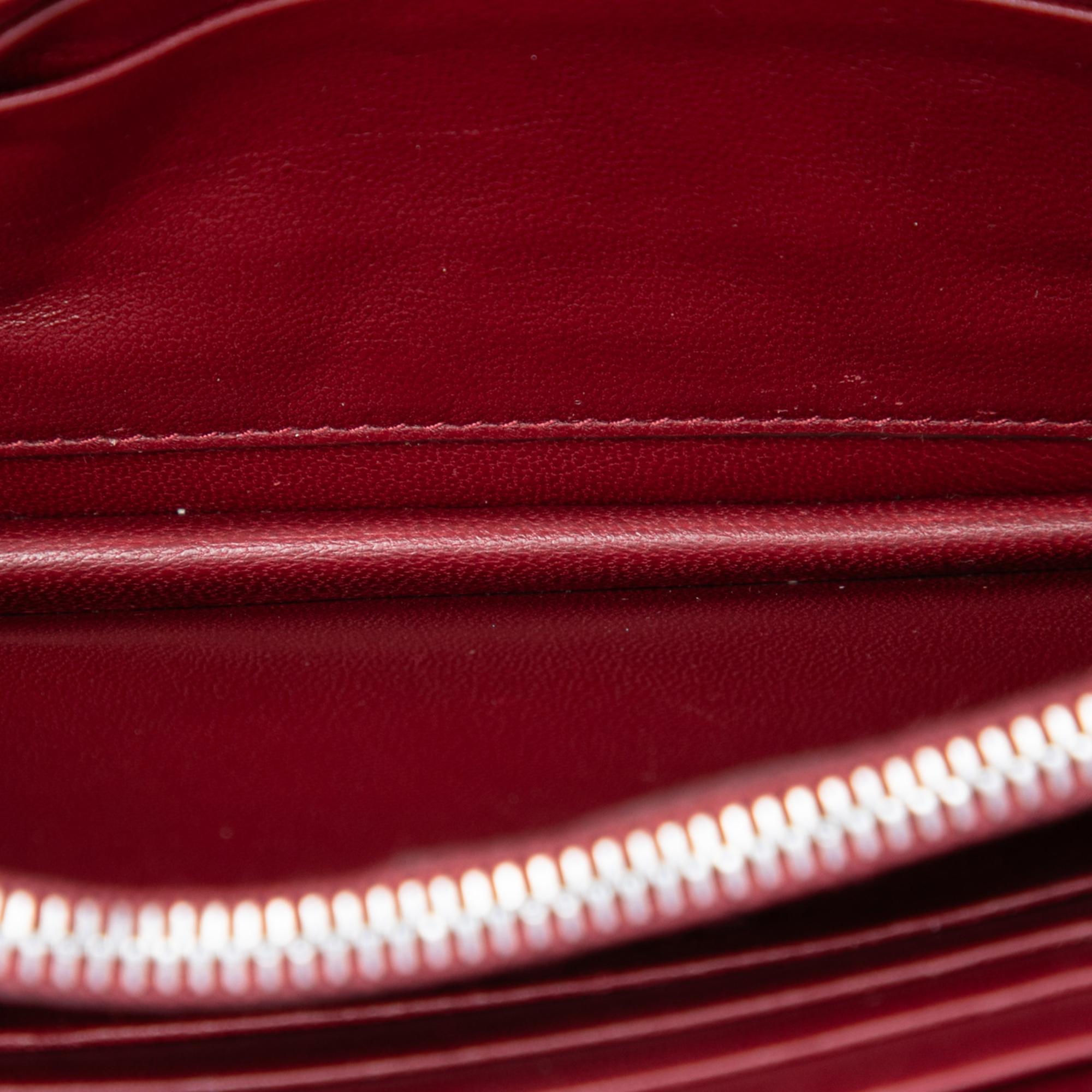 Miu Miu Matelasse Lambskin Strass Embellished Wallet On Chain
