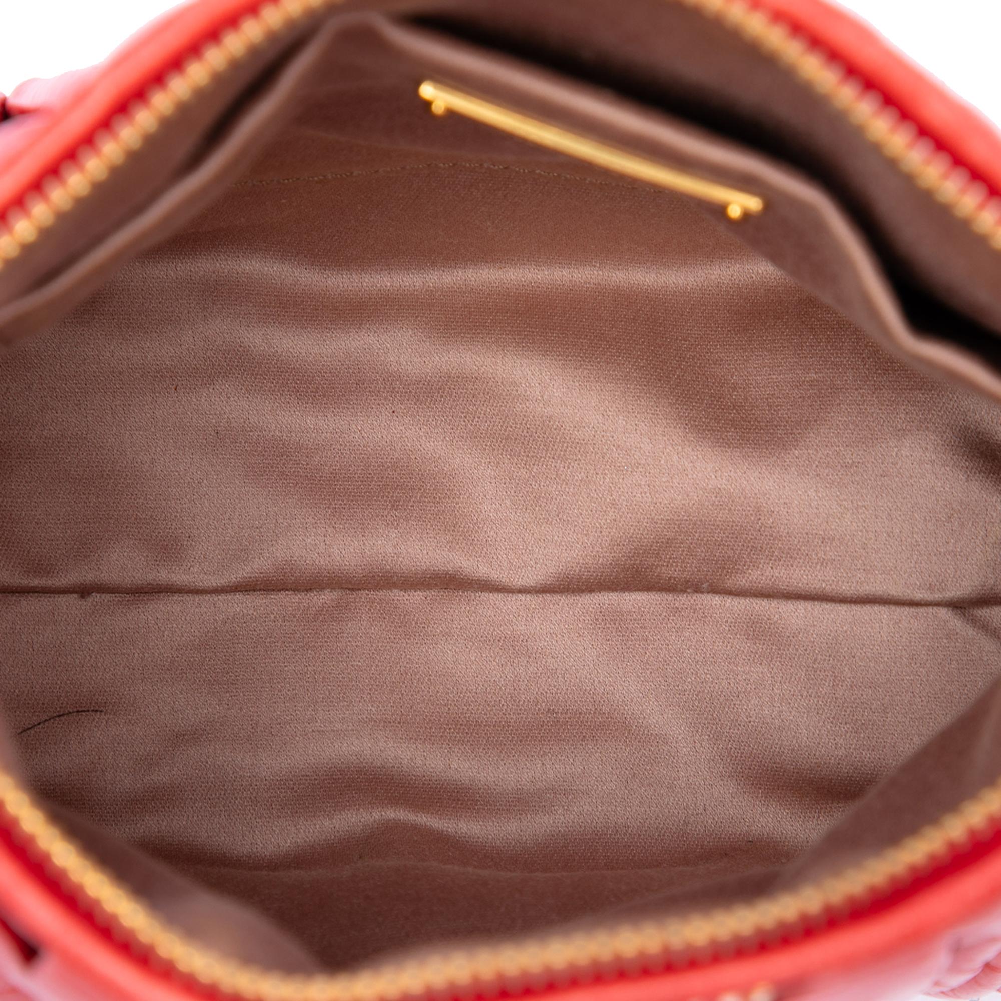 Miu Miu Matelasse Leather Shoulder Bag