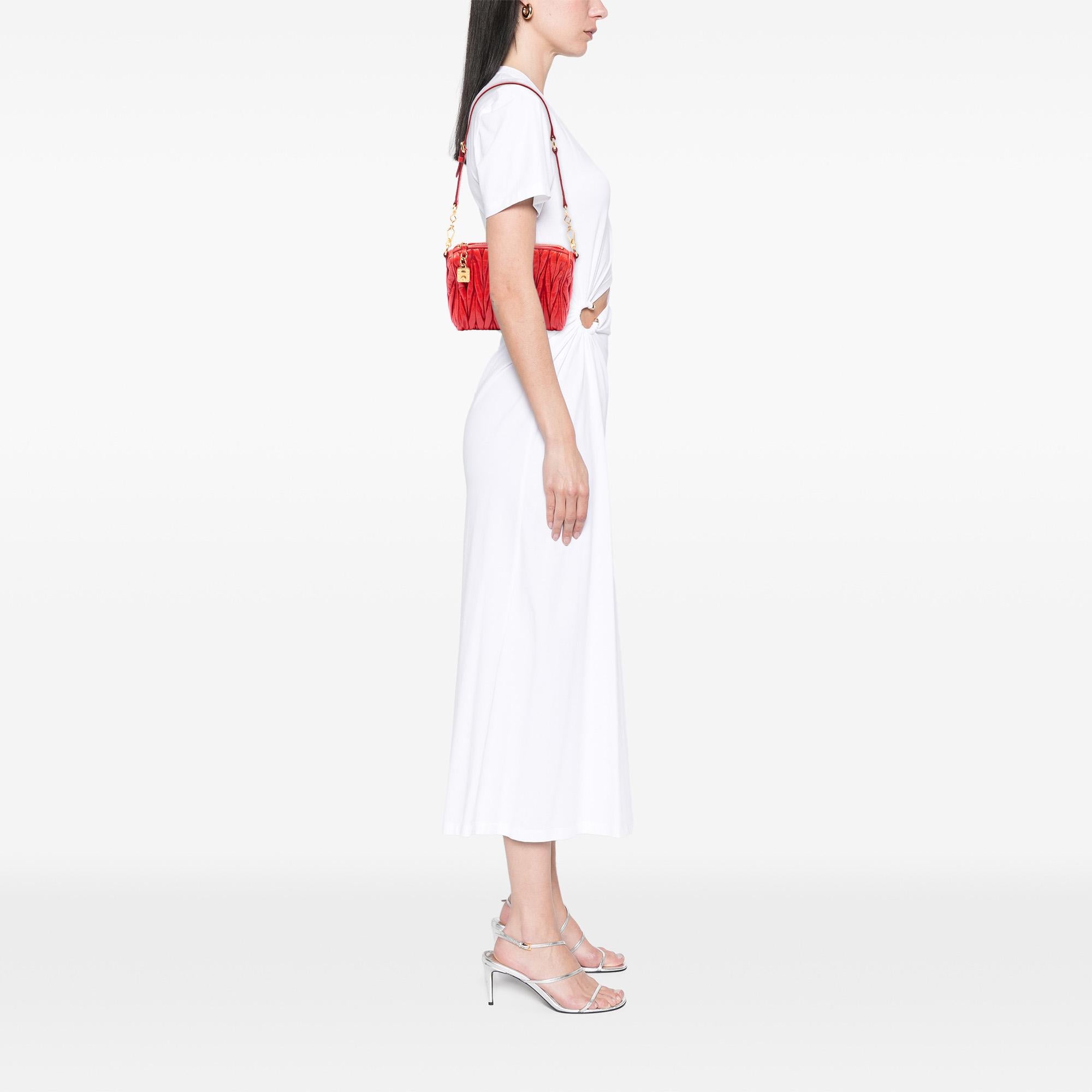 Miu Miu Matelasse Leather Shoulder Bag