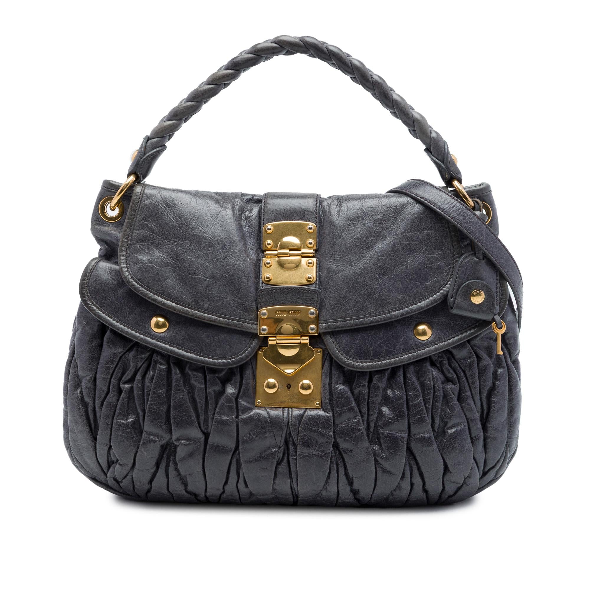 Miu Miu Matelasse Nappa Coffer Satchel