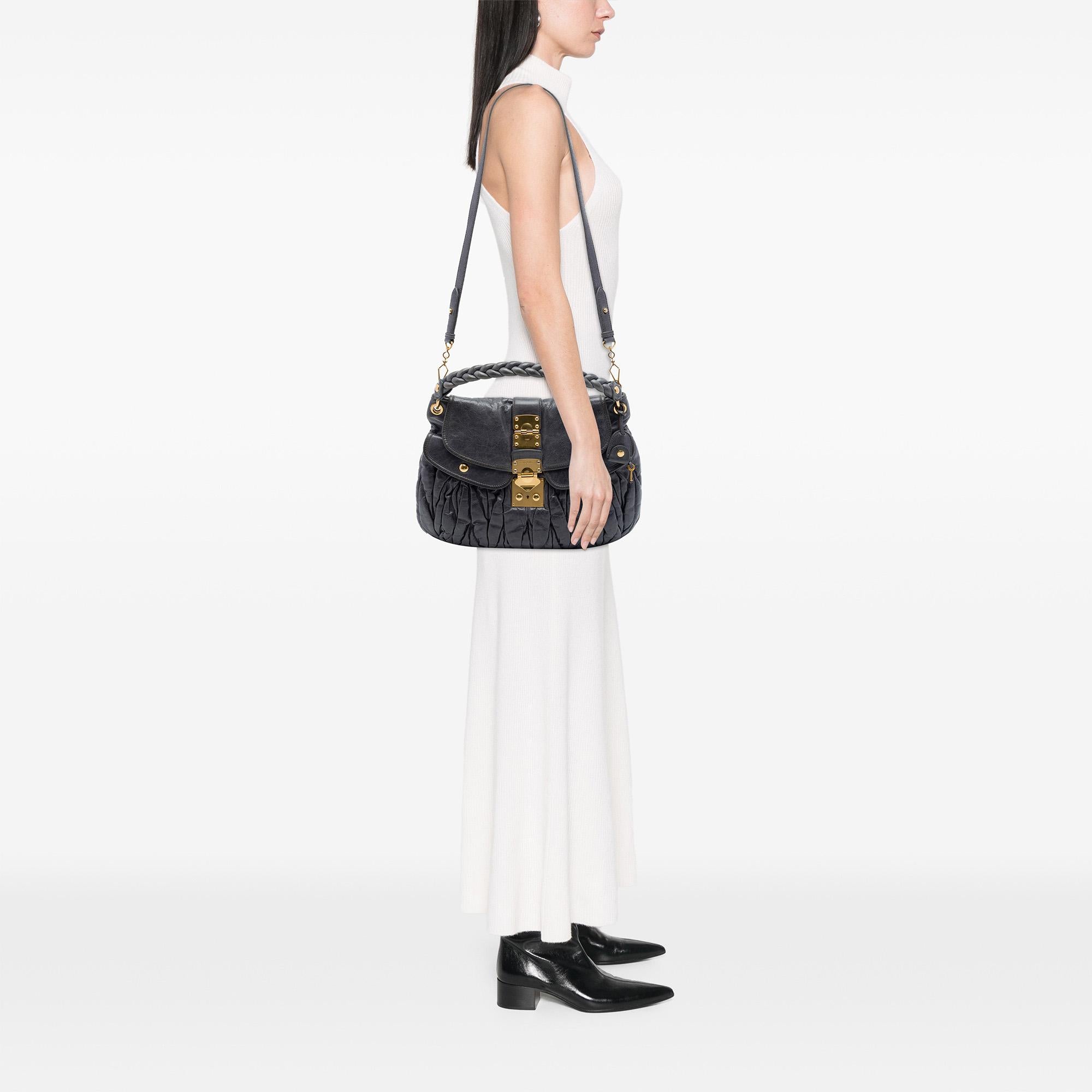 Miu Miu Matelasse Nappa Coffer Satchel