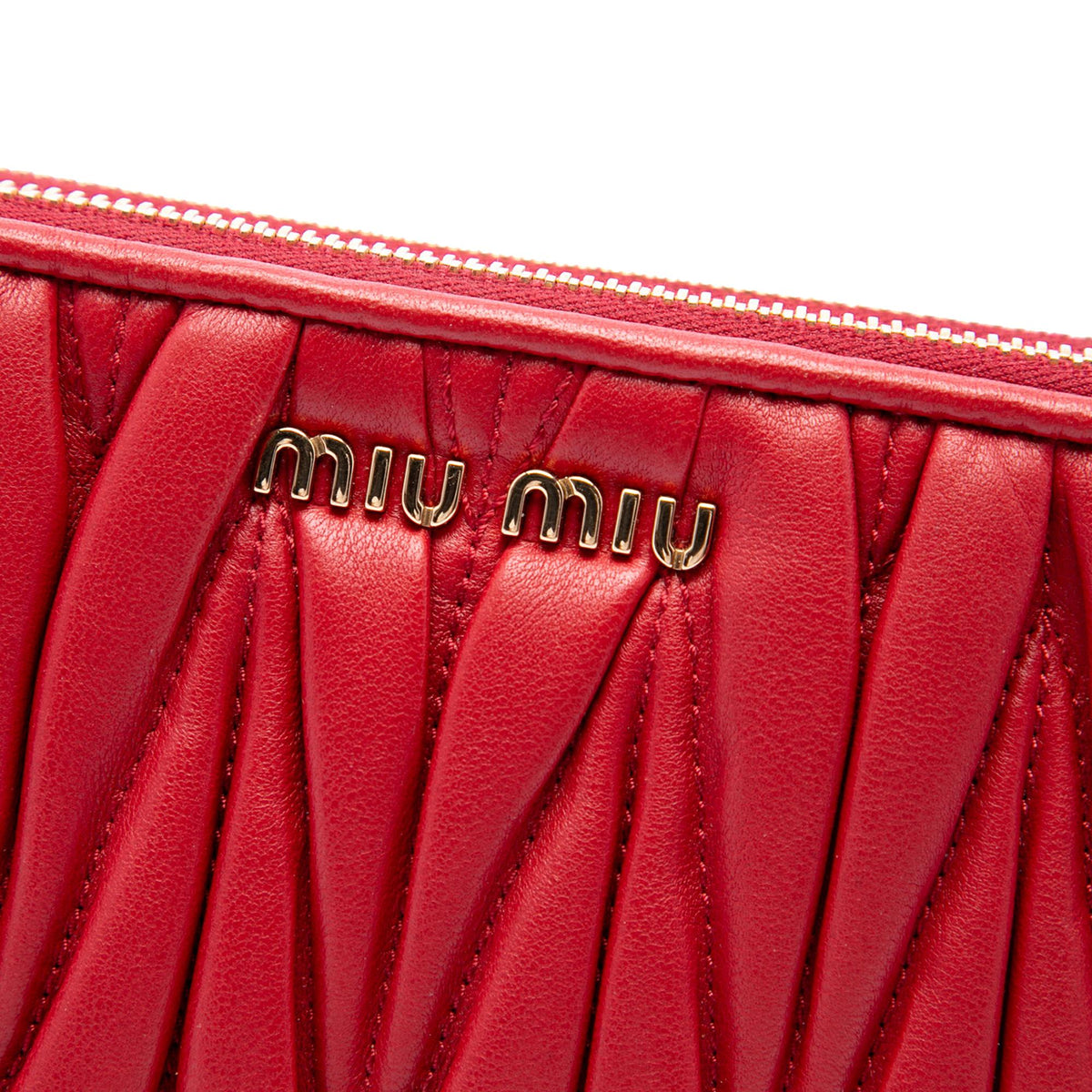 Miu Miu Matelasse Nappa Double Zip Crossbody