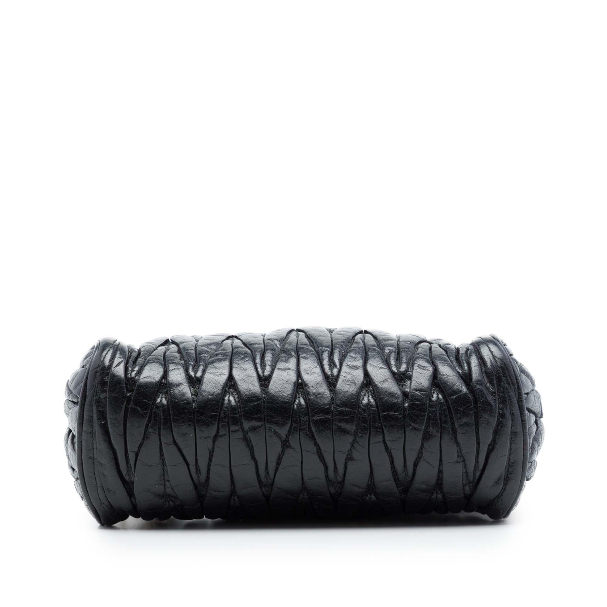 Miu Miu Matelasse Nappa Lux Charm Shoulder Bag
