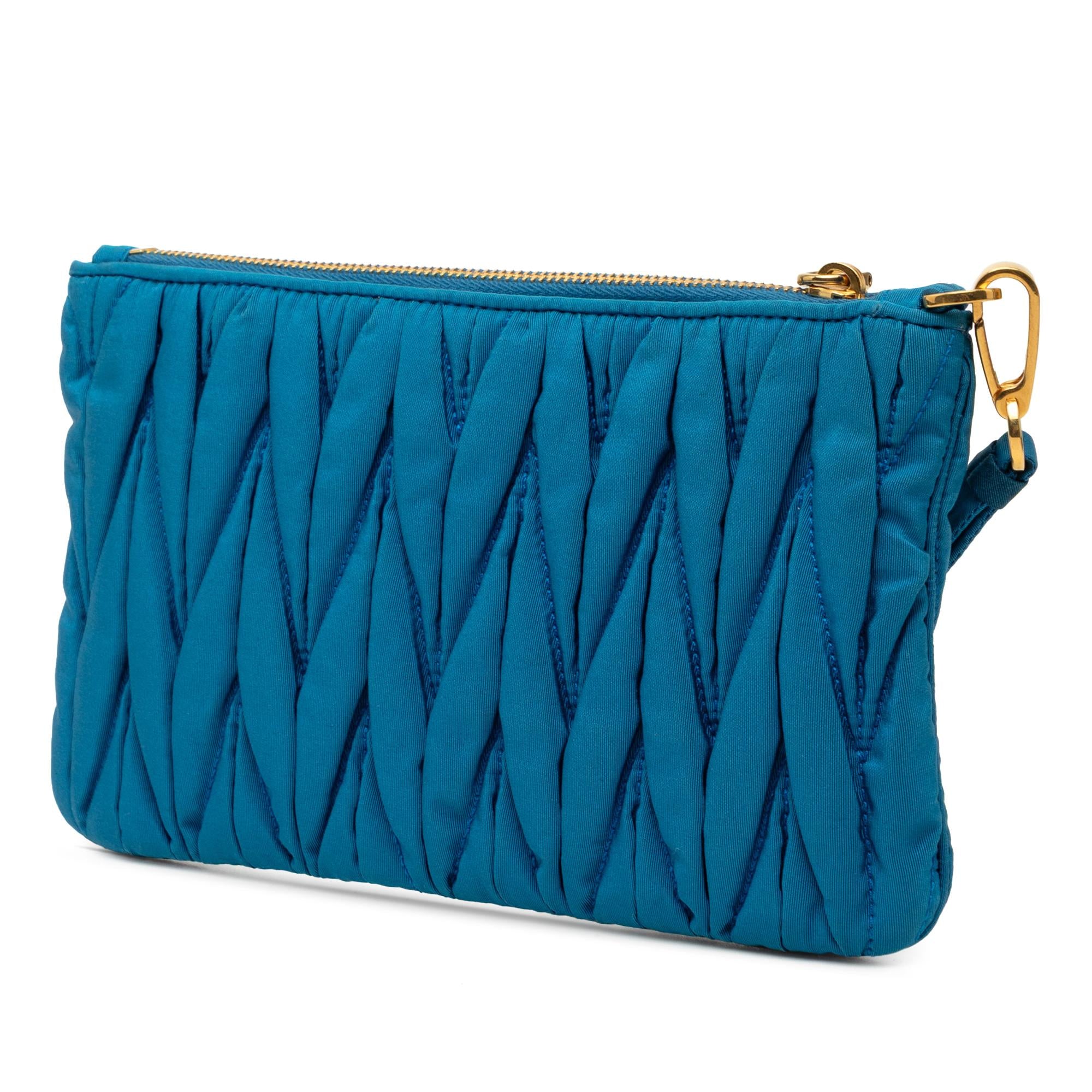 Miu Miu Matelasse Nylon Clutch