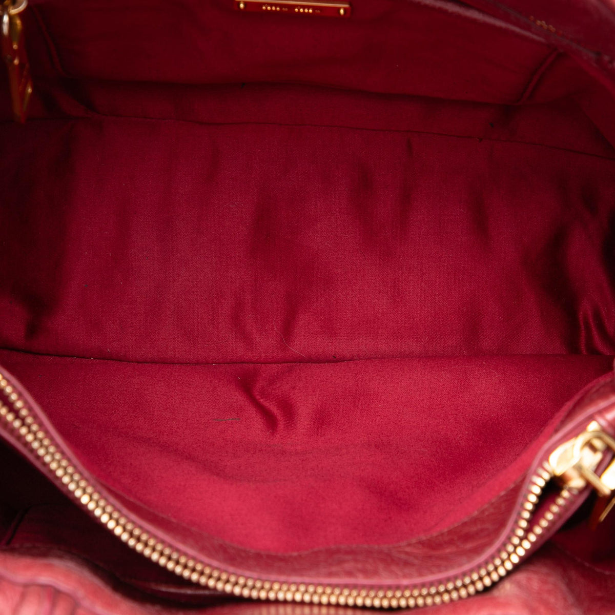 Miu Miu Medium Matelasse Vitello Shine Double Handle Tote