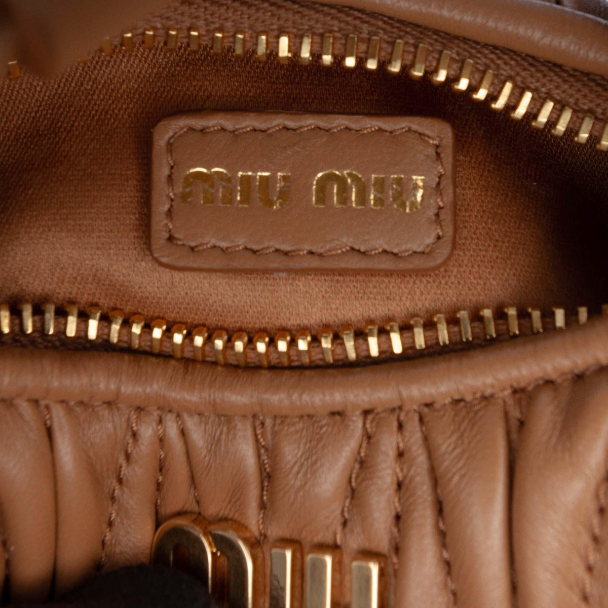 Miu Miu Micro Nappa Matelasse Wander Bag