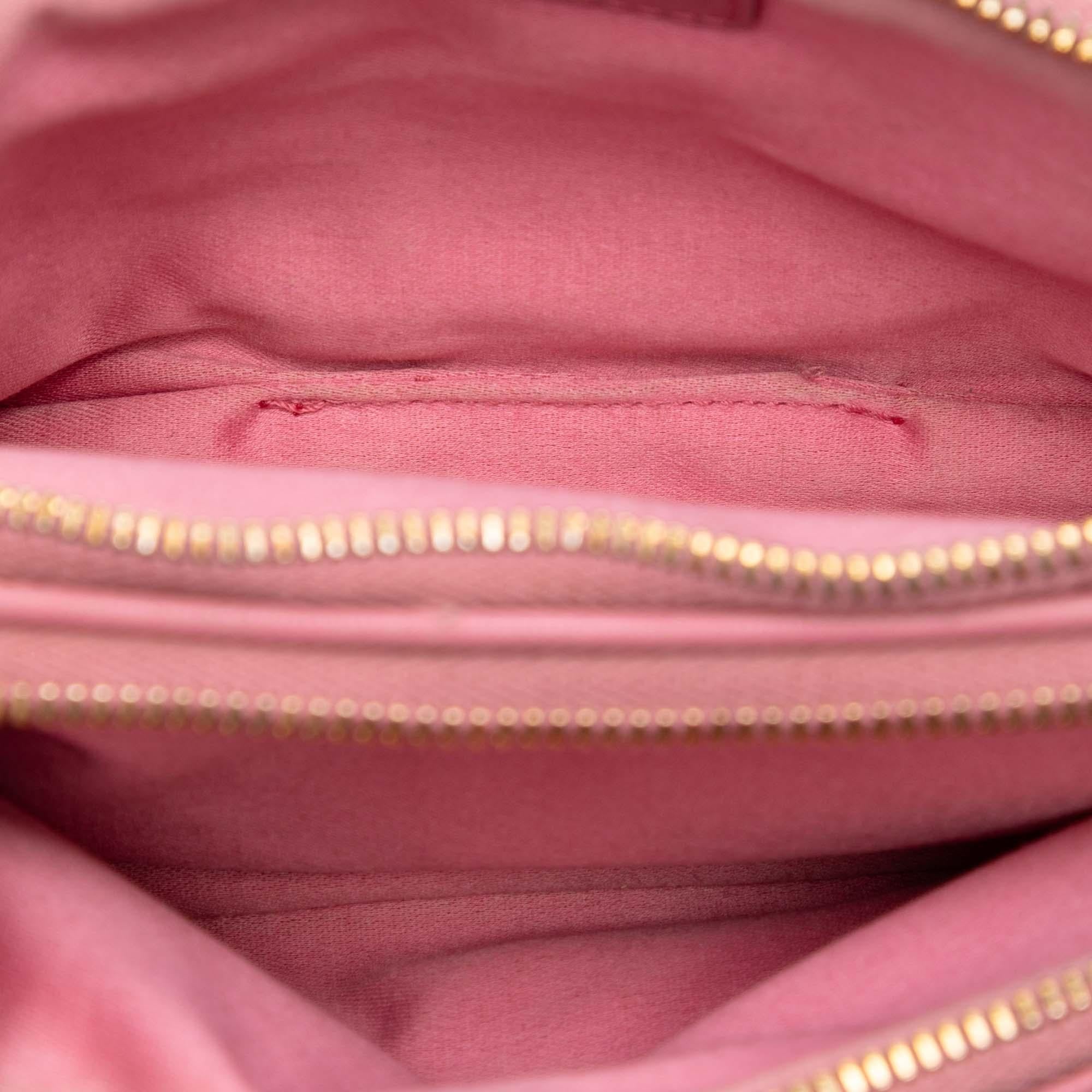Miu Miu Nappa Matelasse Double Zip Handbag