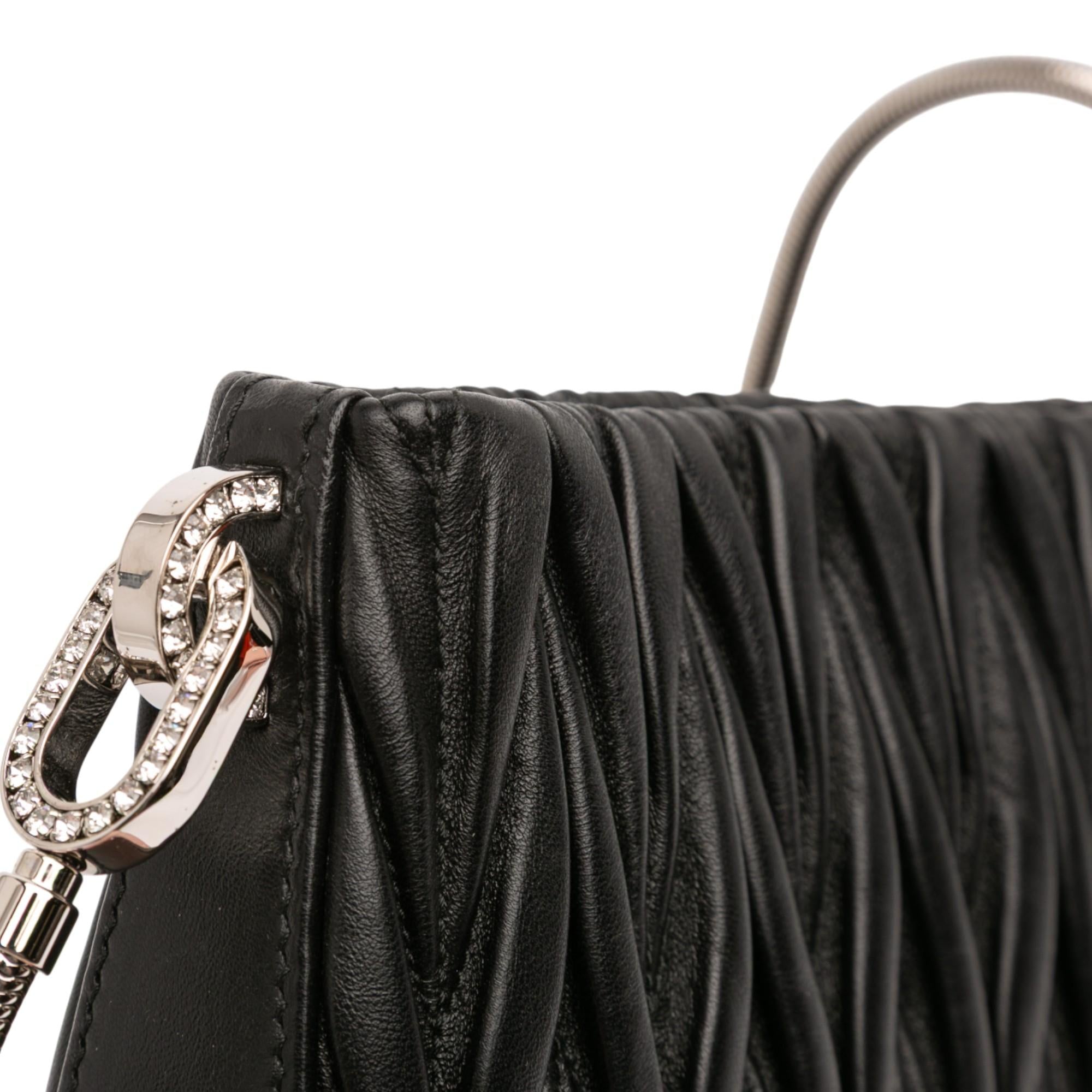 Miu Miu Nappa Matelasse Sassy Shoulder Bag