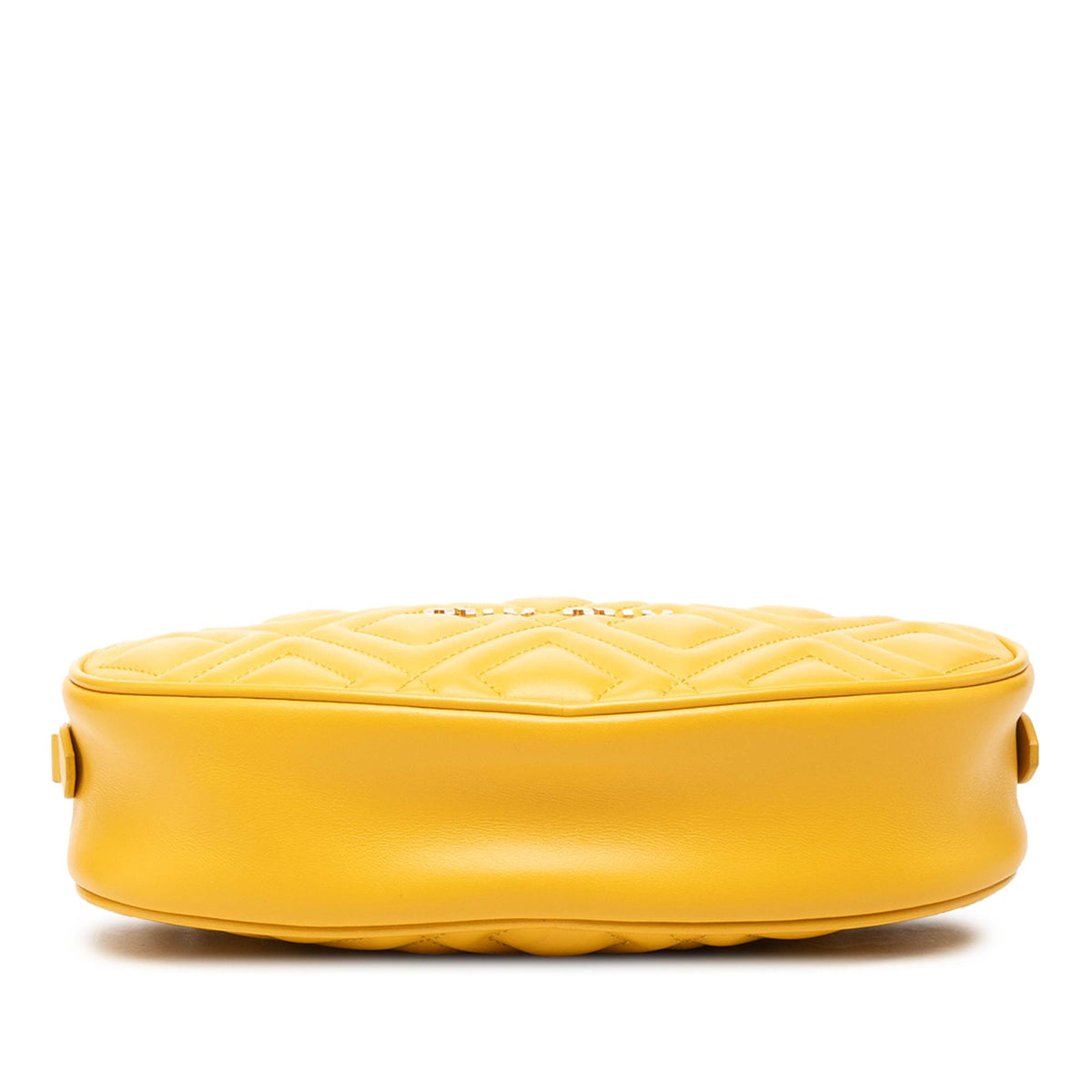 Miu Miu Small Quilted Leather Oval Camera Crossbody
