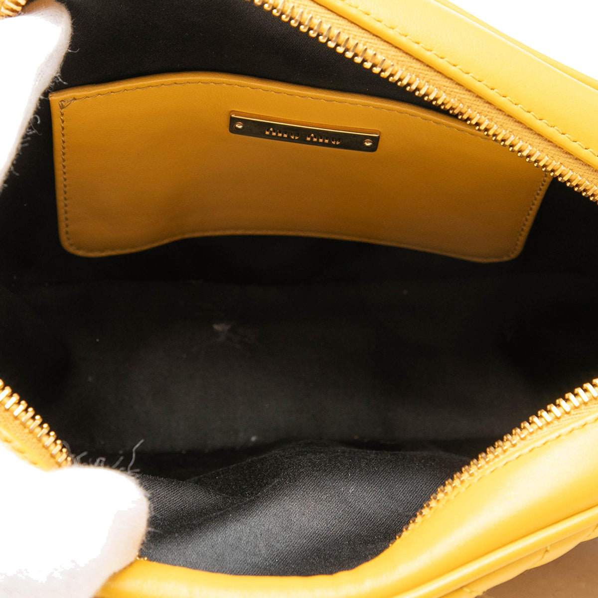 Miu Miu Small Quilted Leather Oval Camera Crossbody