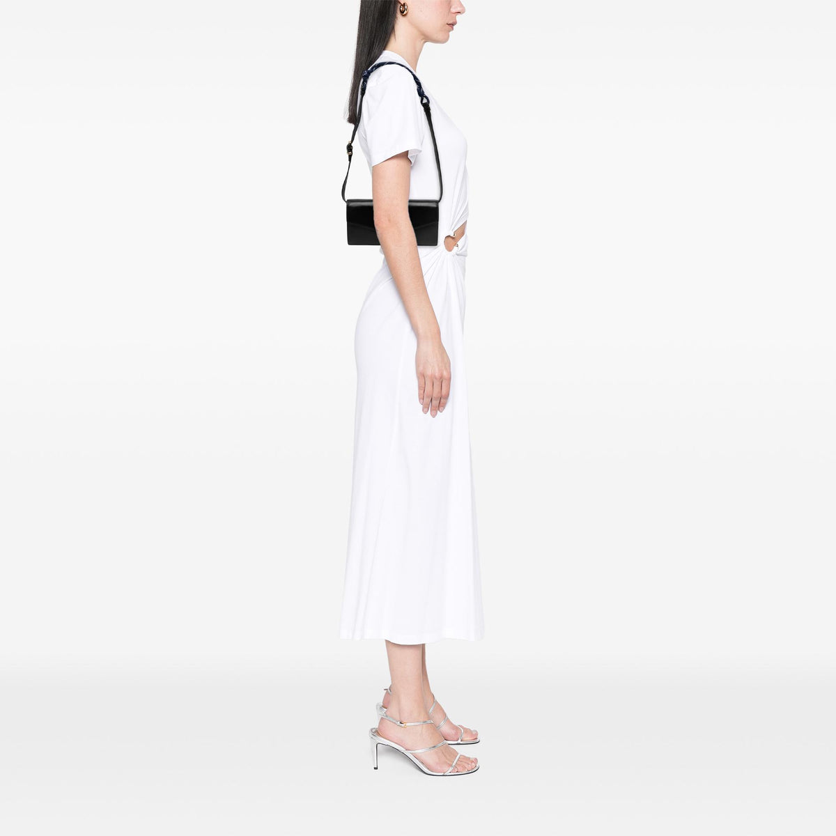 Miu Miu Soft Calf Logo Wallet on Strap
