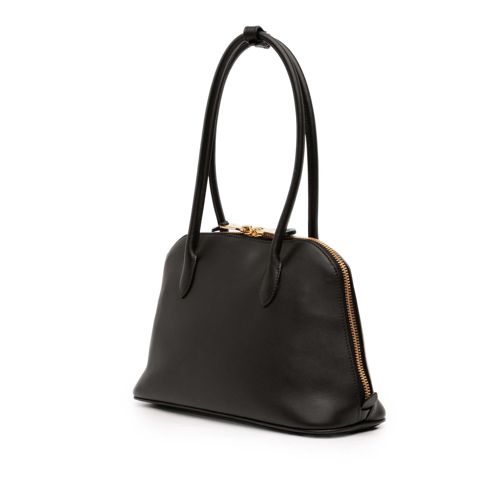 Miu Miu Softy Calfskin Embossed Logo Shoulder Bag