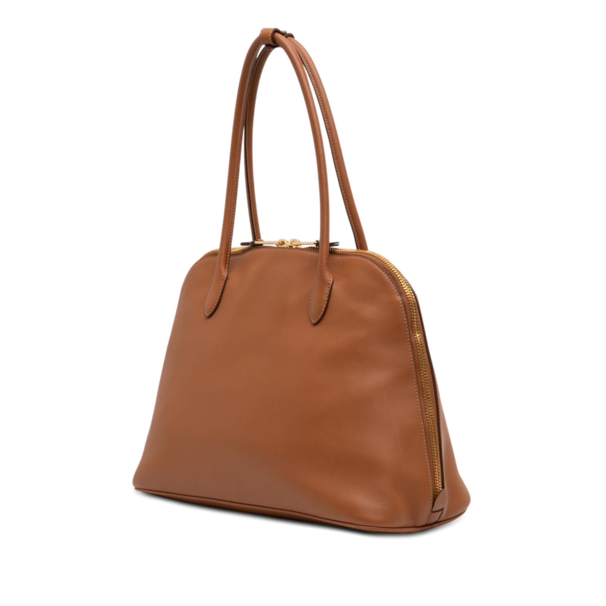 Miu Miu Softy Calfskin Embossed Logo Shoulder Bag