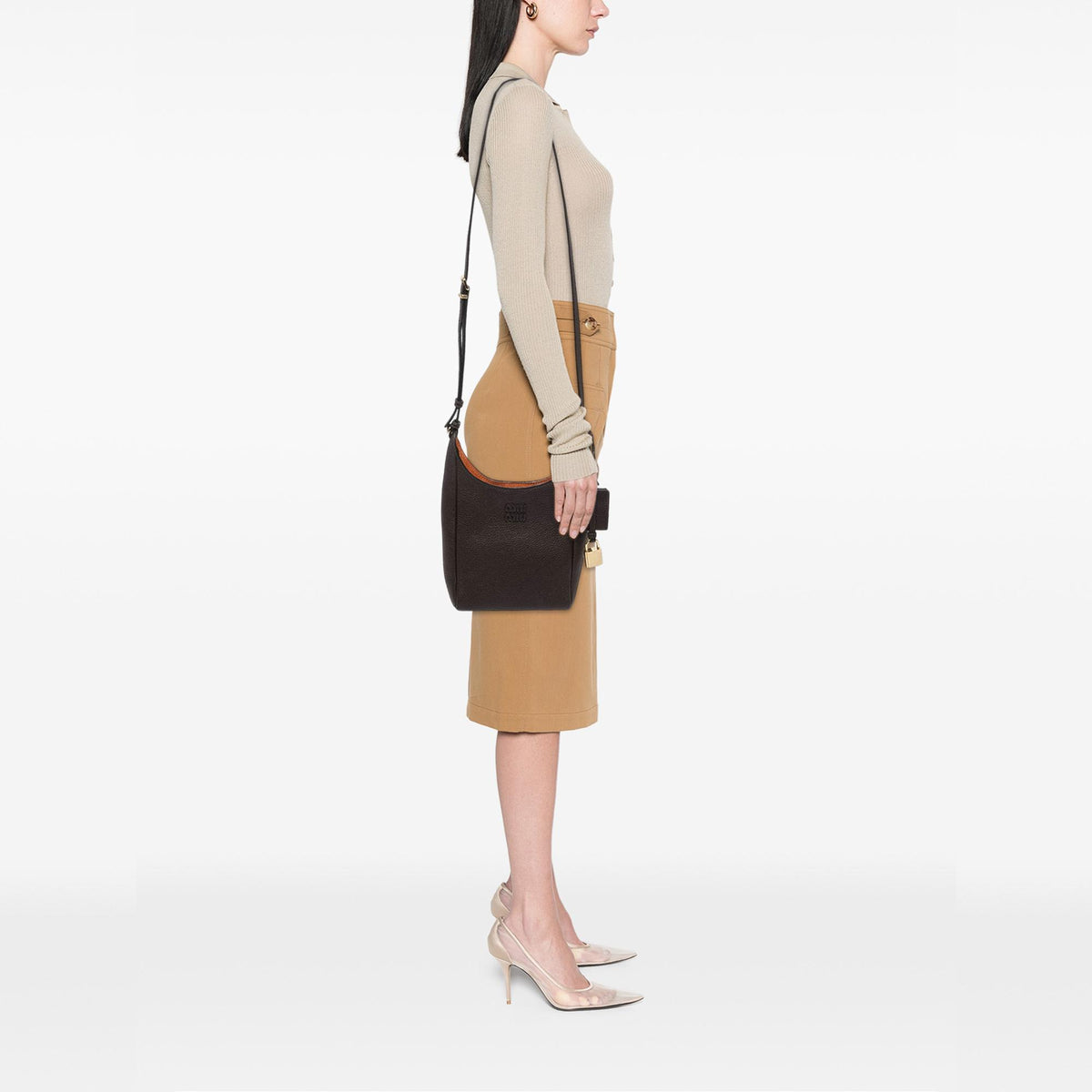 Miu Miu Textured Leather Crossbody
