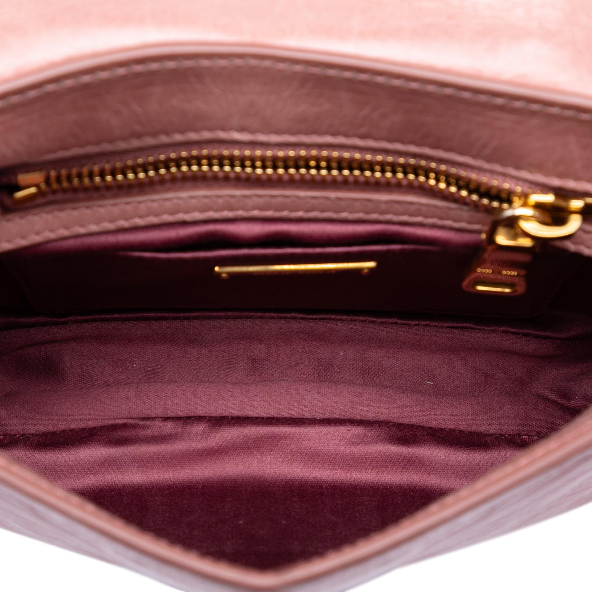 Miu Miu Vitello Shine Trapu Crossbody