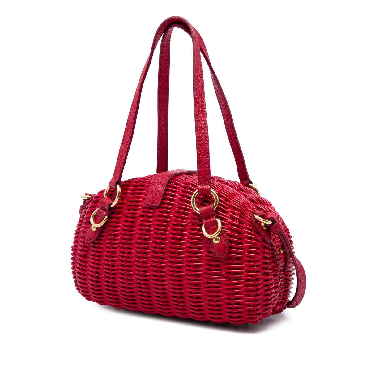 Miu Miu Wicker Rattan Satchel