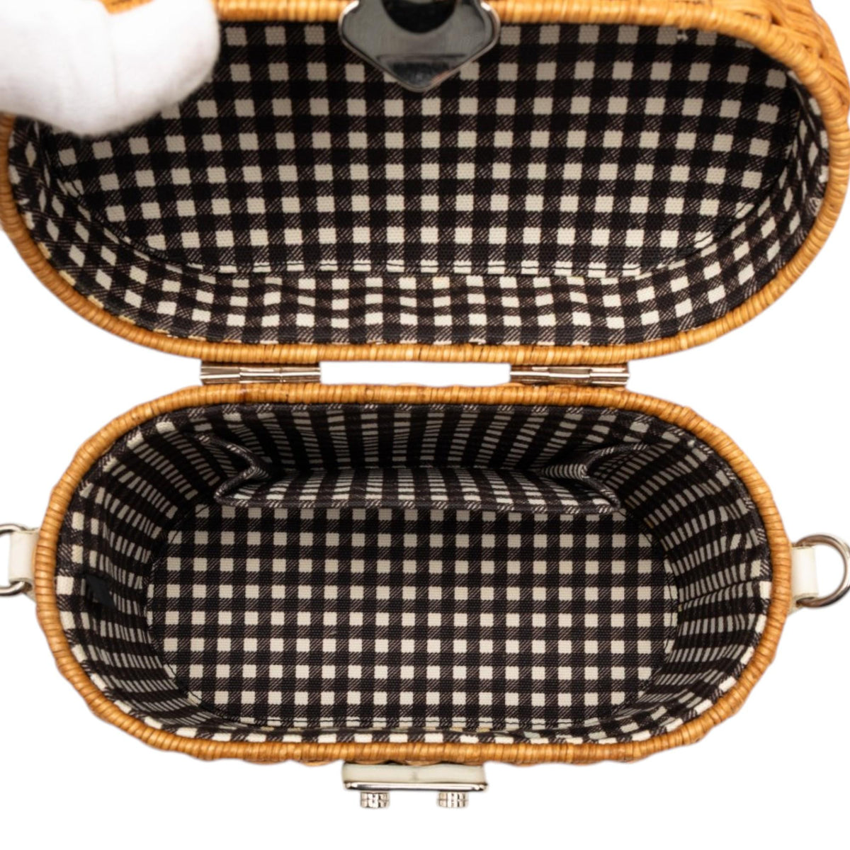 Miu Miu Wicker Top Handle Bag