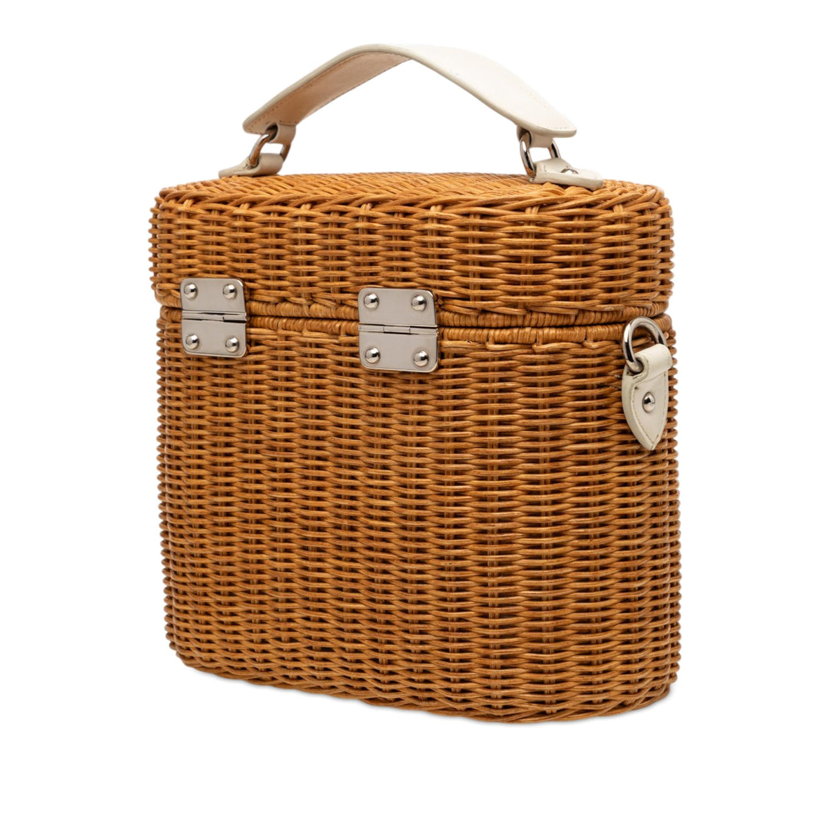 Miu Miu Wicker Top Handle Bag