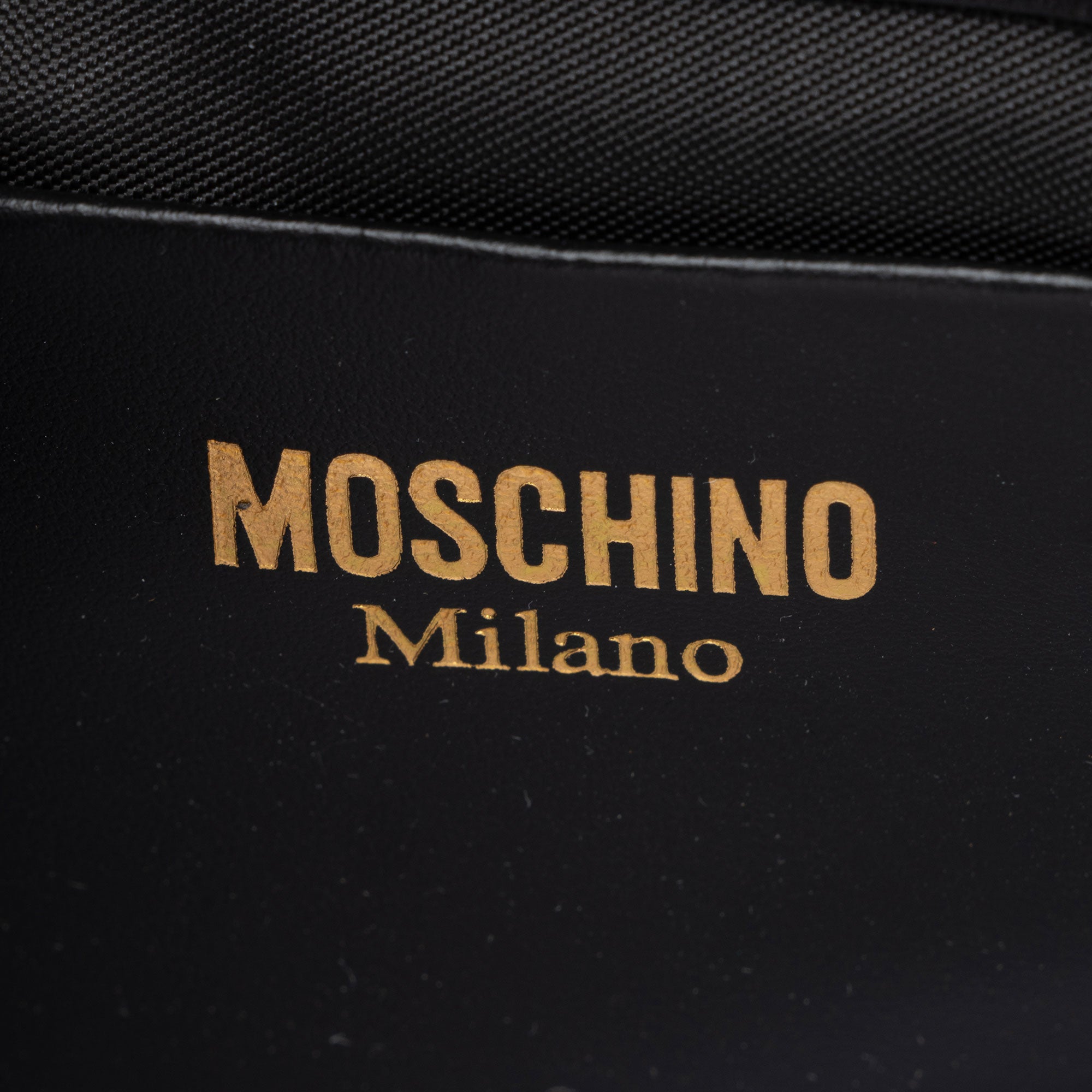 Moschino Leather Heart Lock Shoulder Bag