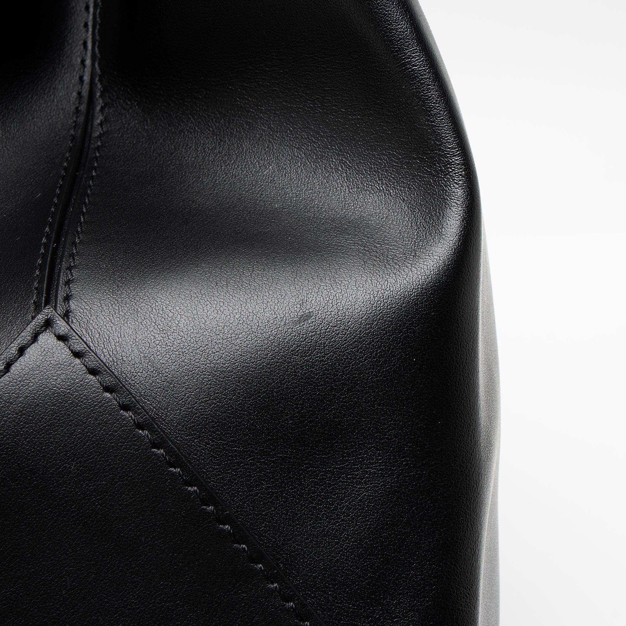 Moschino Leather Logo Shopper Tote
