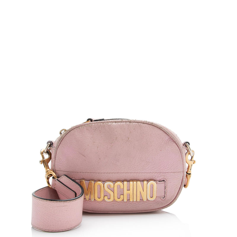 Moschino Leather Logo Shoulder Bag - FINAL SALE (SHF-23051)