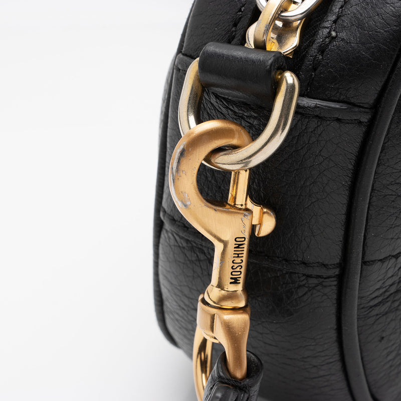 Moschino Leather Logo Shoulder Bag (SHF-Y2p2kN)