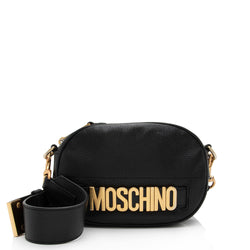 Moschino Leather Logo Shoulder Bag (SHF-Y2p2kN)