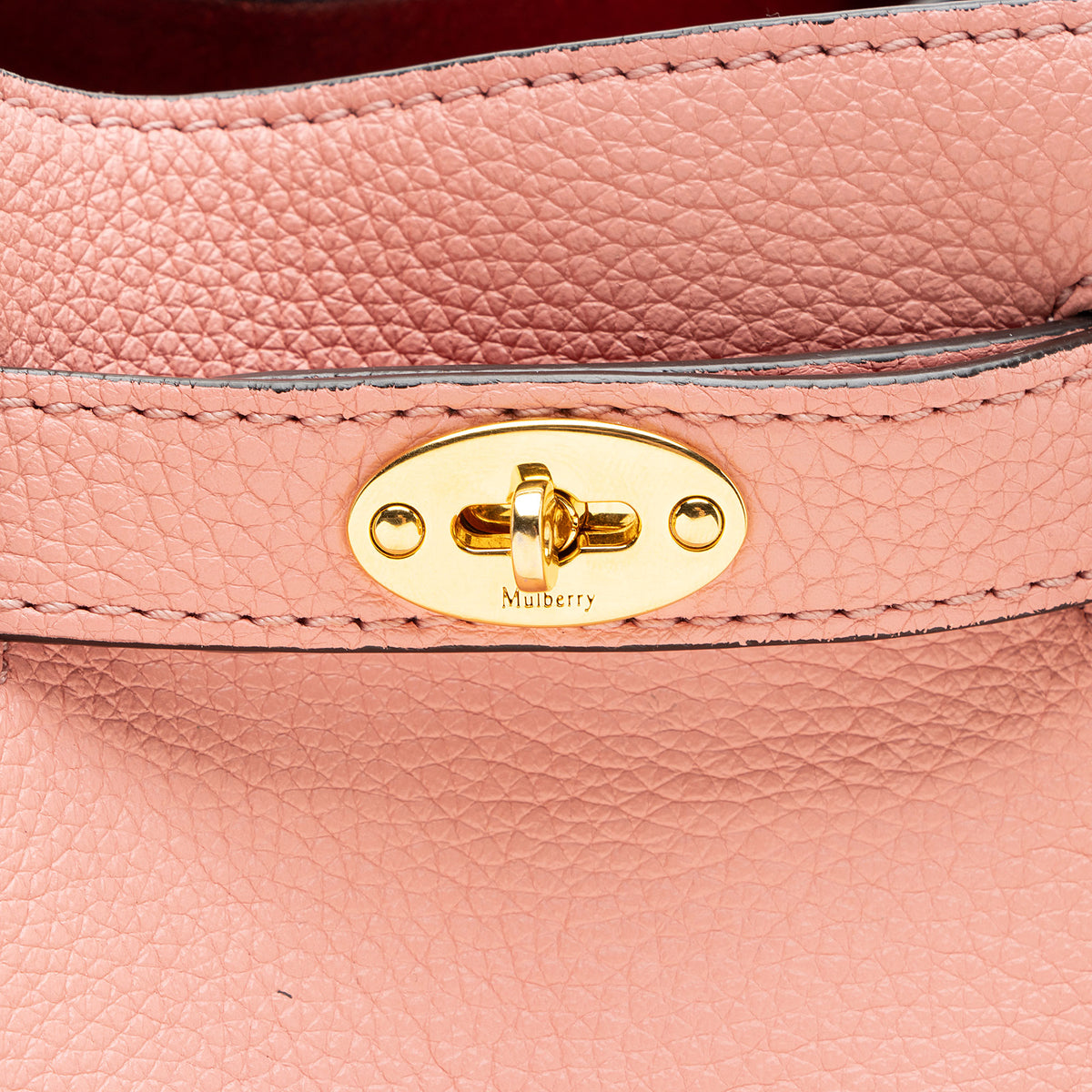 Mulberry Grained Leather Abbey Small Bucket Bag