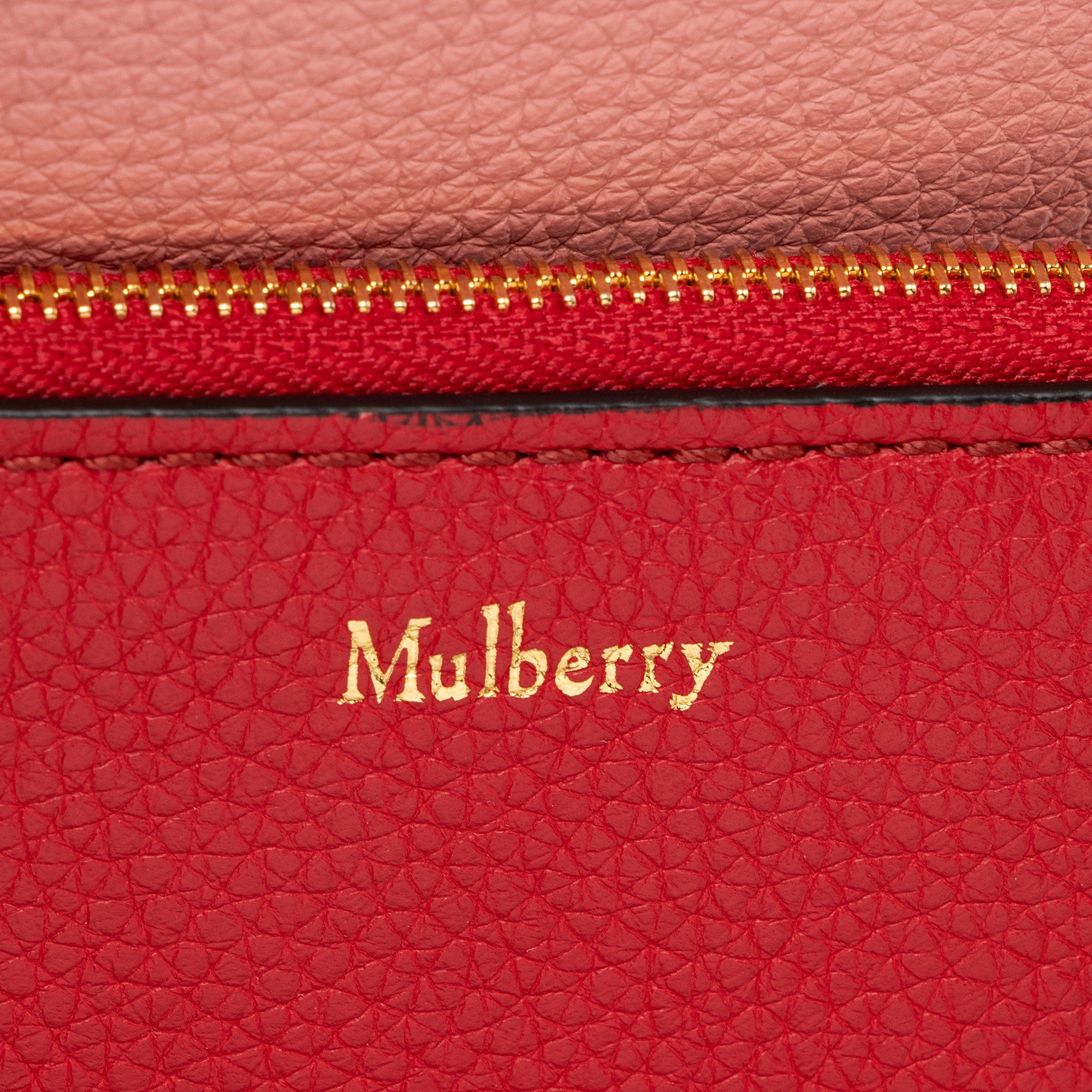 Mulberry Grained Leather Abbey Small Bucket Bag
