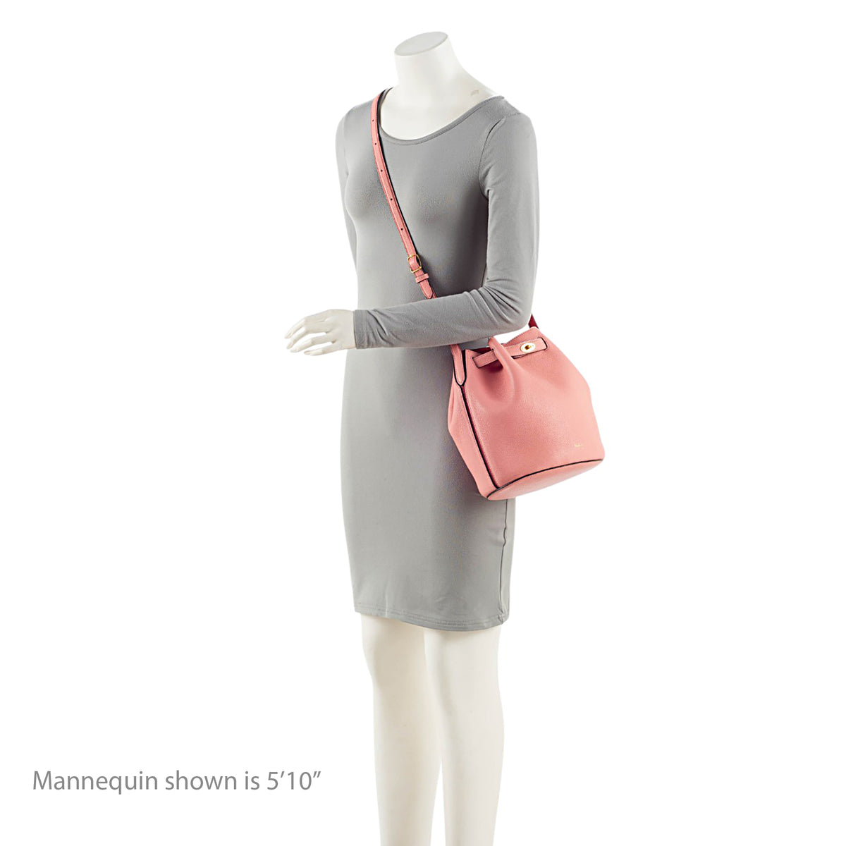 Mulberry Grained Leather Abbey Small Bucket Bag