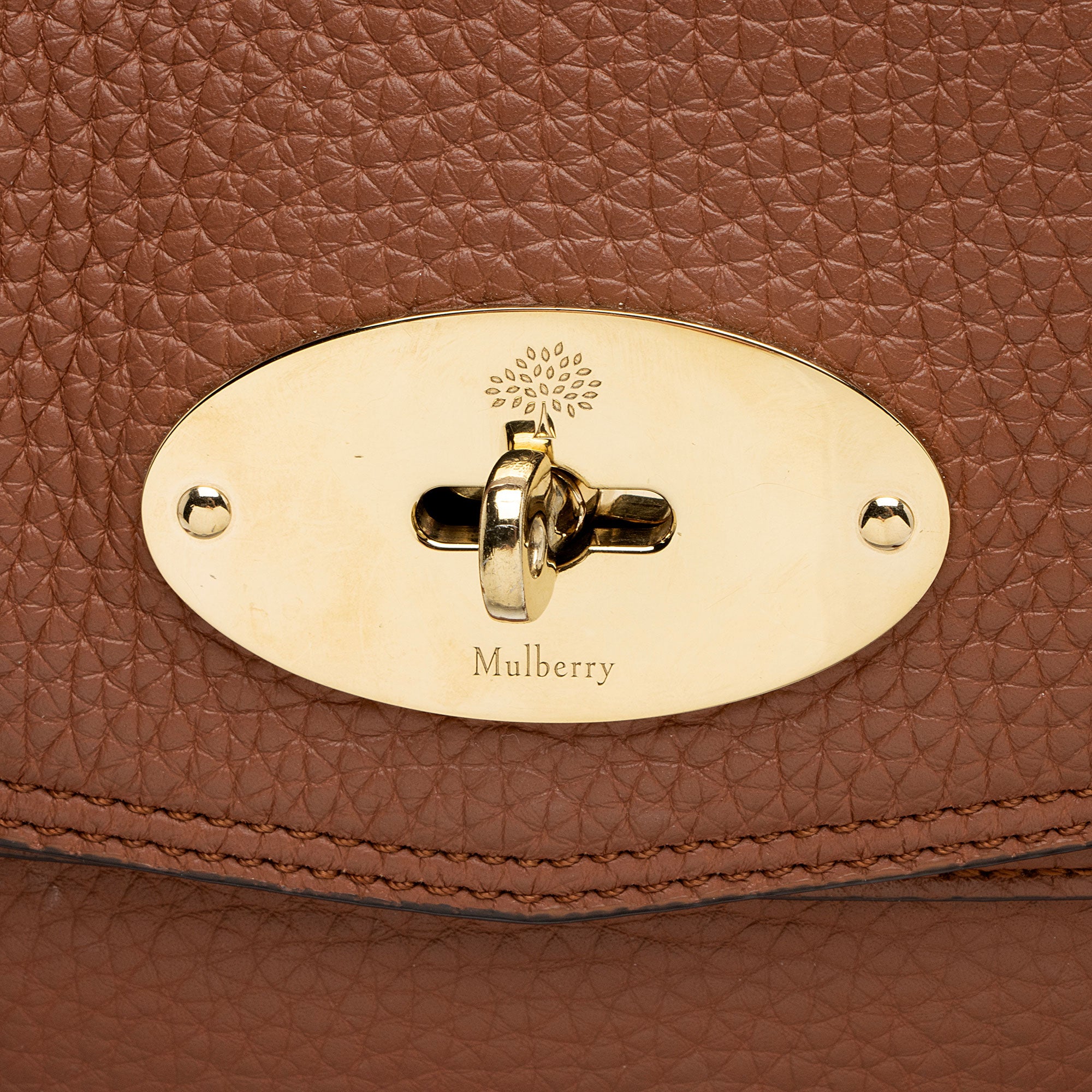 Mulberry Grained Leather Alexa Braided Top Handle