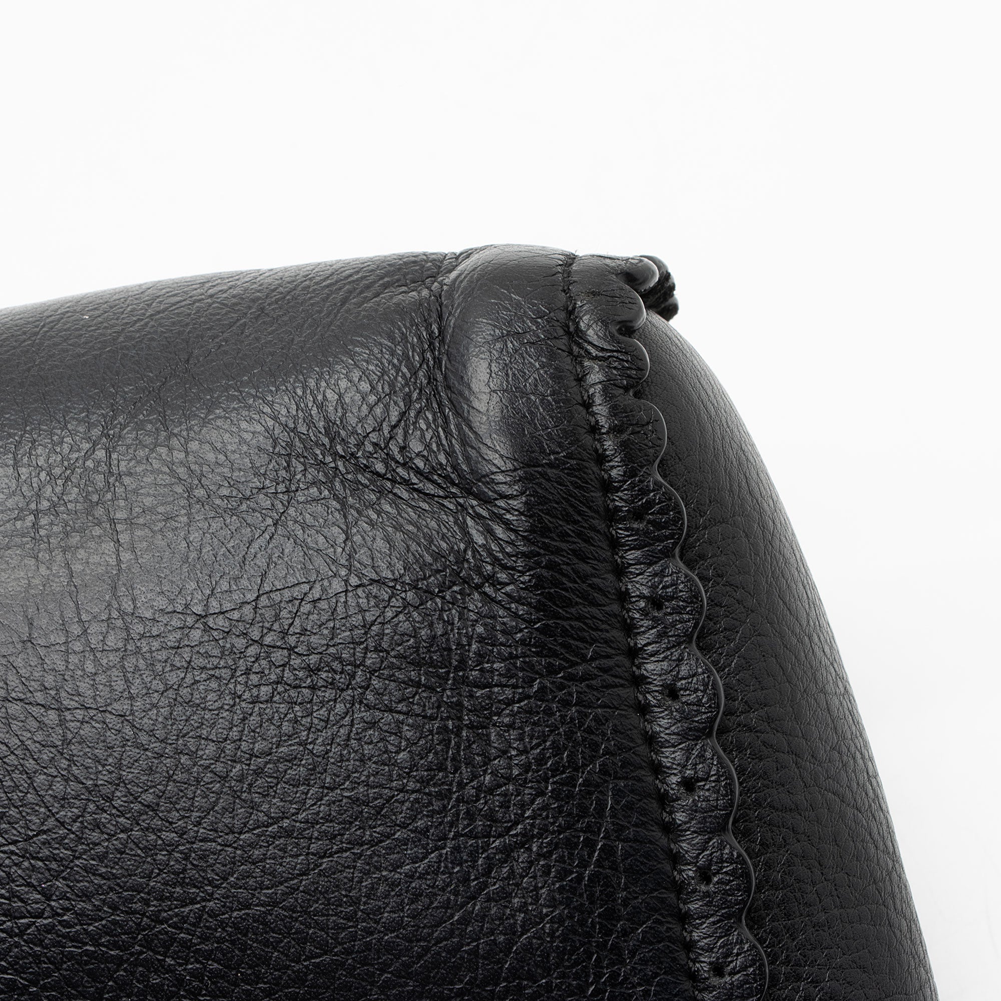 Mulberry Leather Scallop Trimmed Lily Shoulder Bag