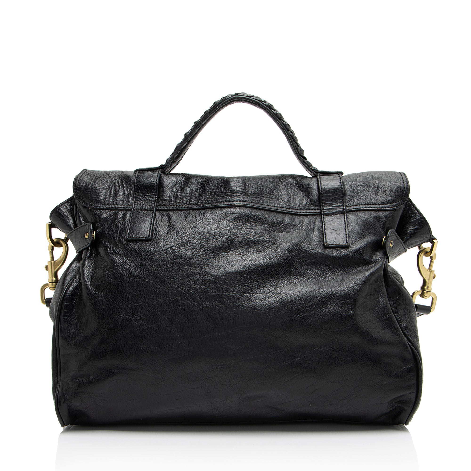 Mulberry Soft Buffalo Leather Oversized Alexa Top Handle