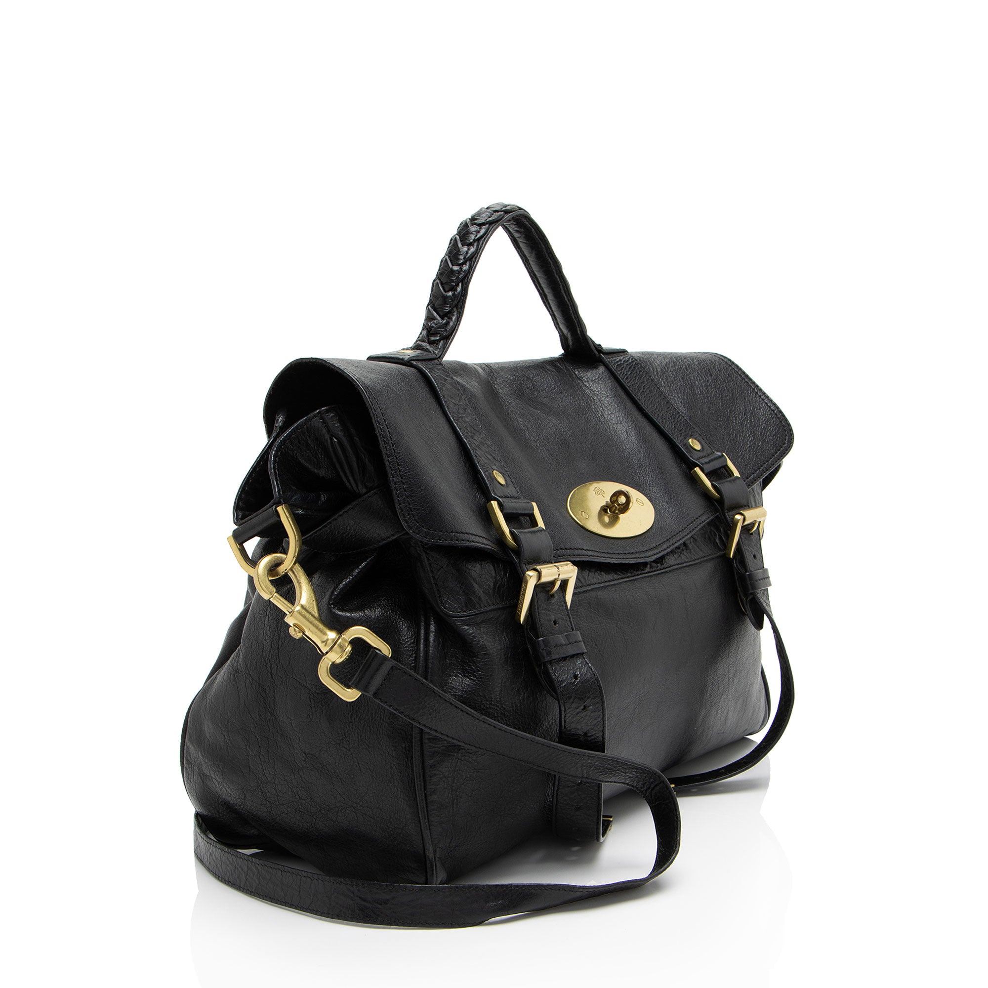 Mulberry Soft Buffalo Leather Oversized Alexa Top Handle