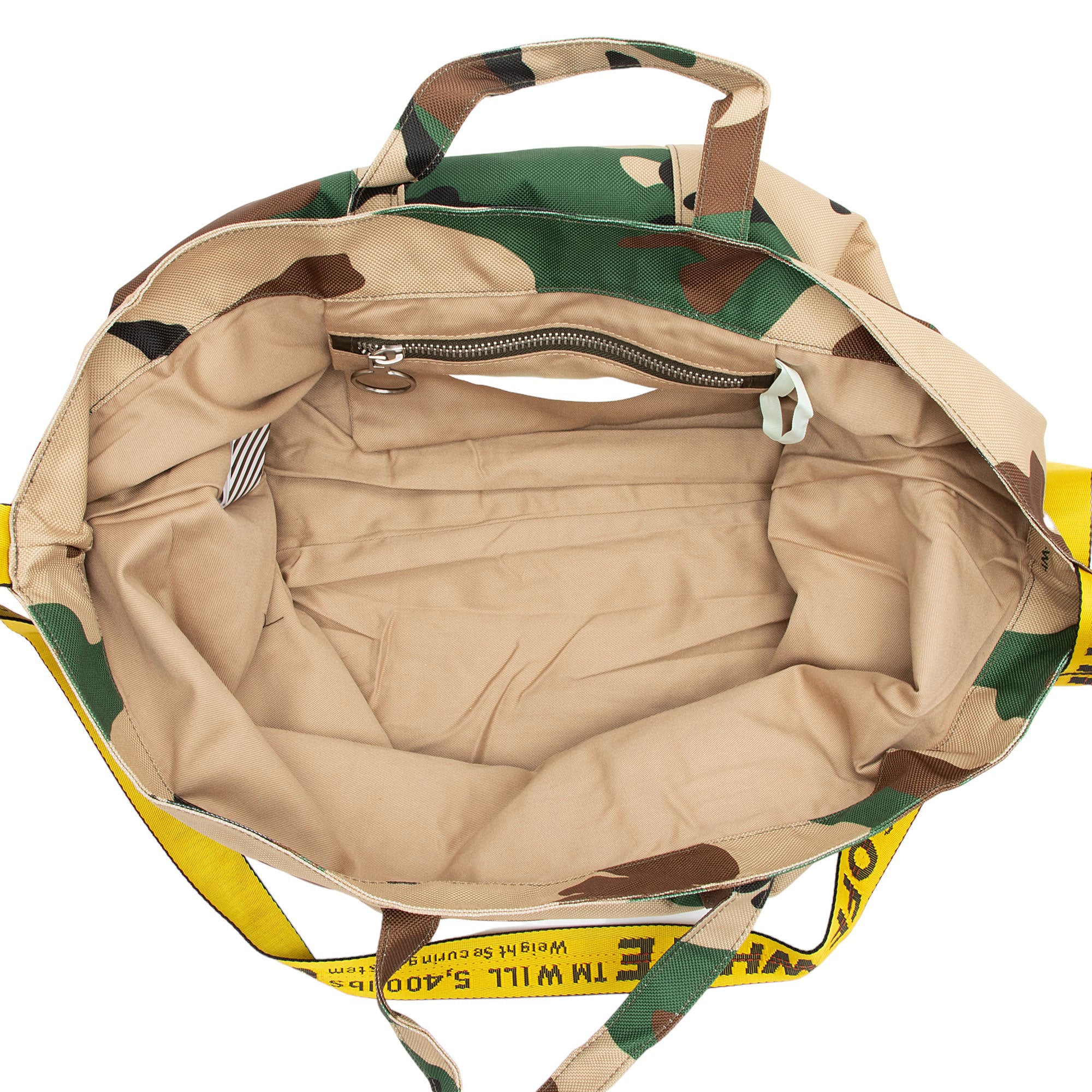 Off-White Canvas Camouflage Tote (SHF-ER0MpX)