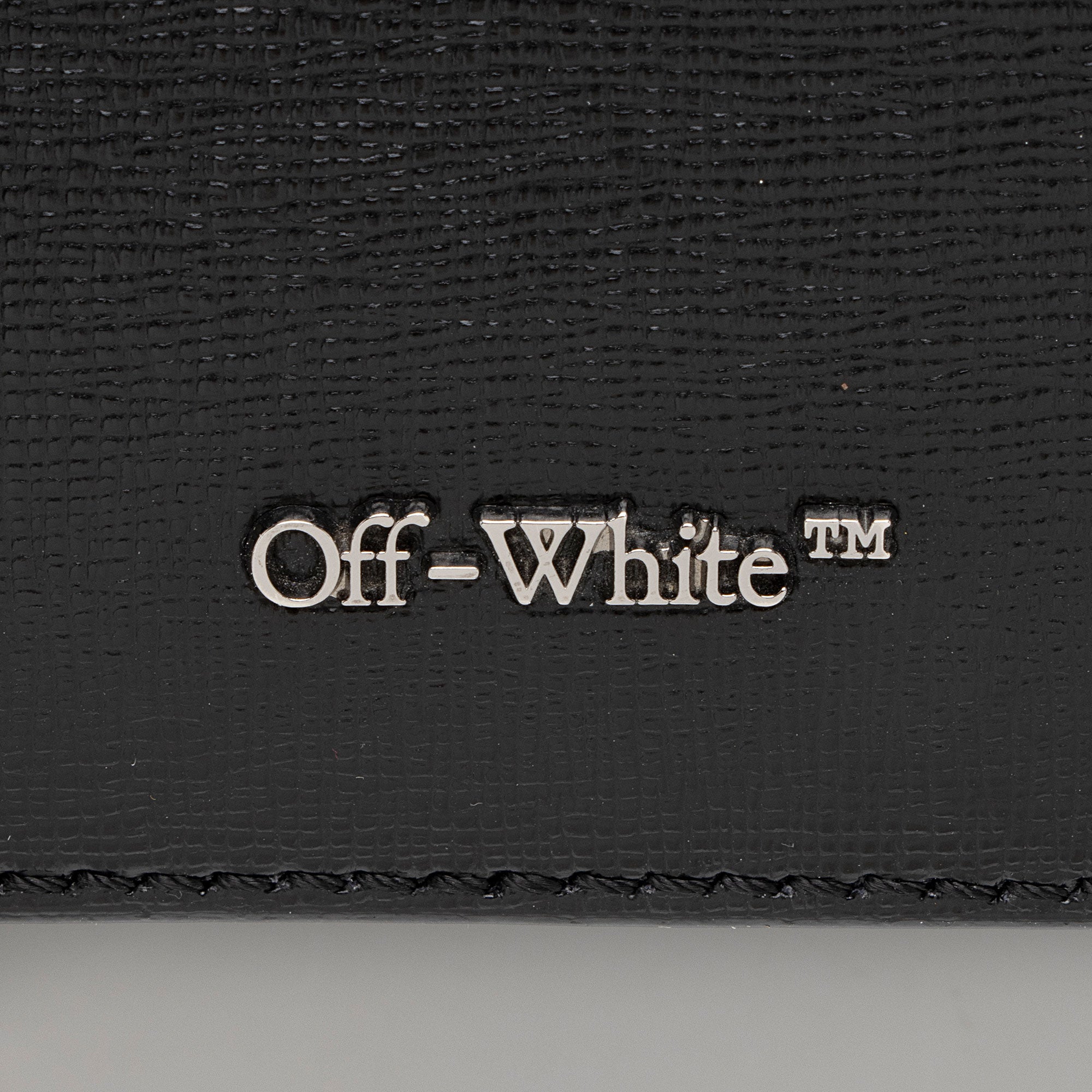 Off-White Leather Binder Clip Shoulder Bag