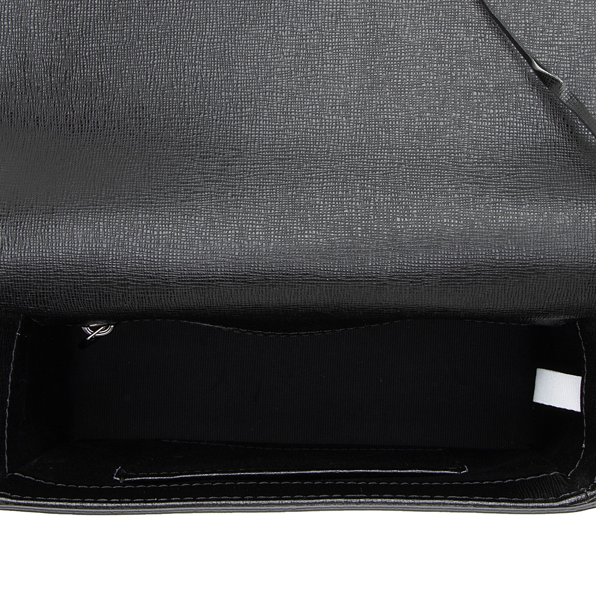 Off-White Leather Binder Clip Shoulder Bag