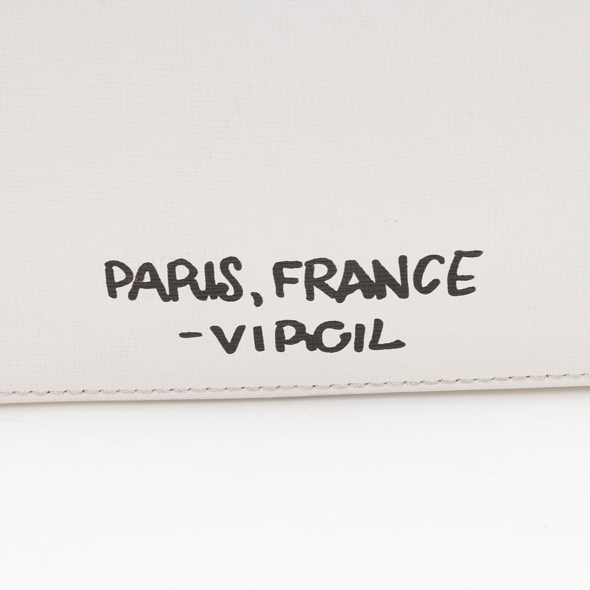 Off-White Leather Binder Clip Shoulder Bag
