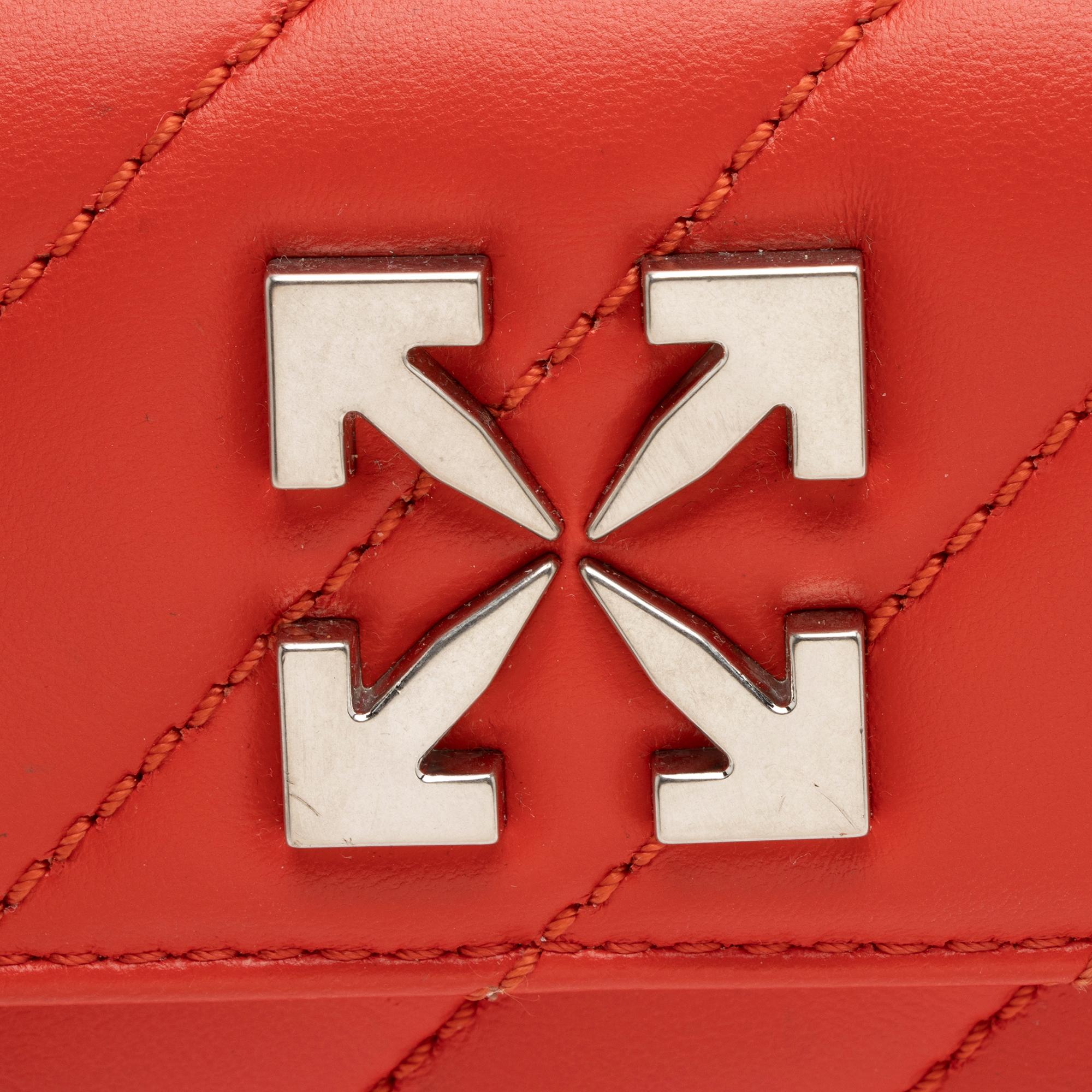 Off-White Leather Jackhammer 17 Shoulder Bag