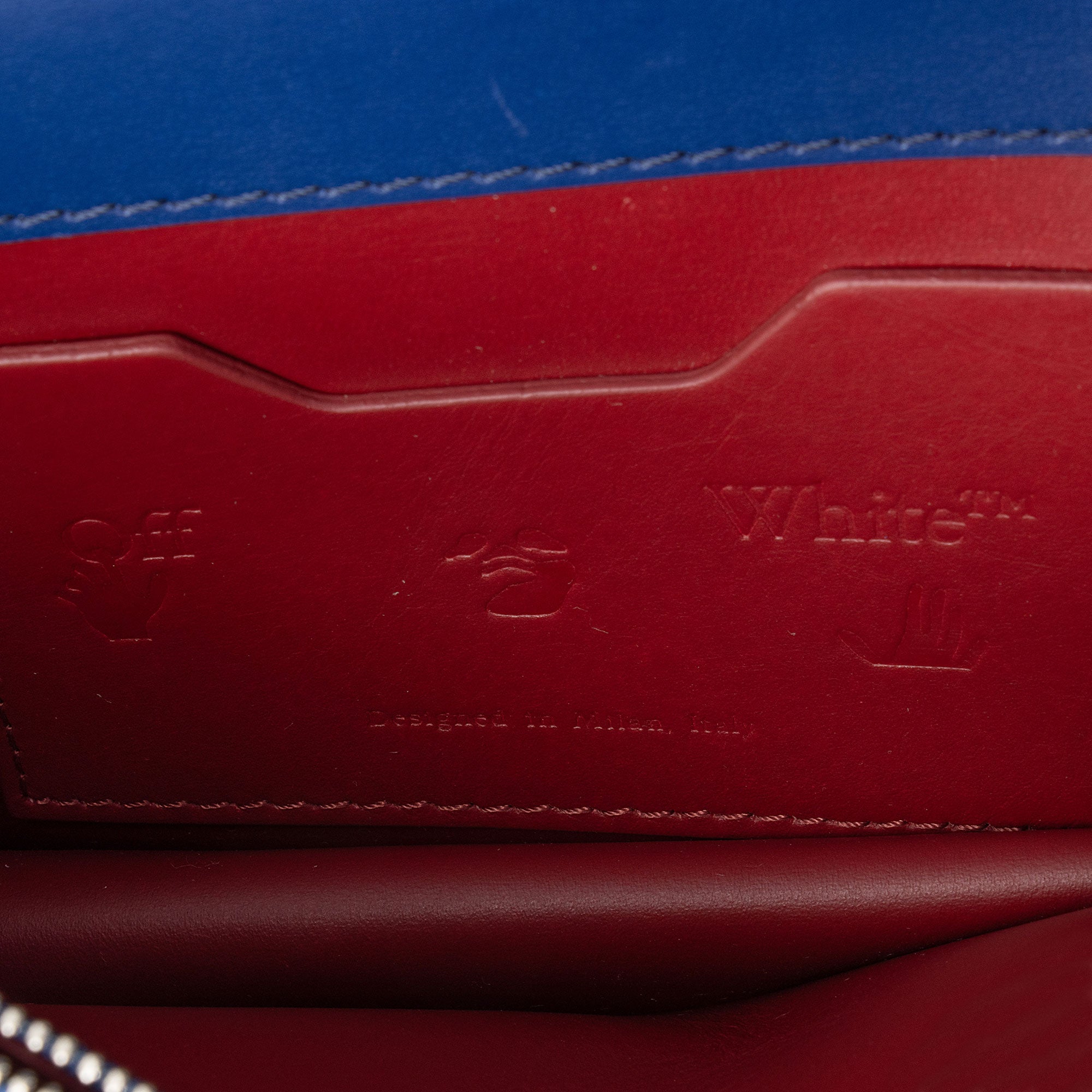 Off-White Leather Jitney 0.5 Flap Bag