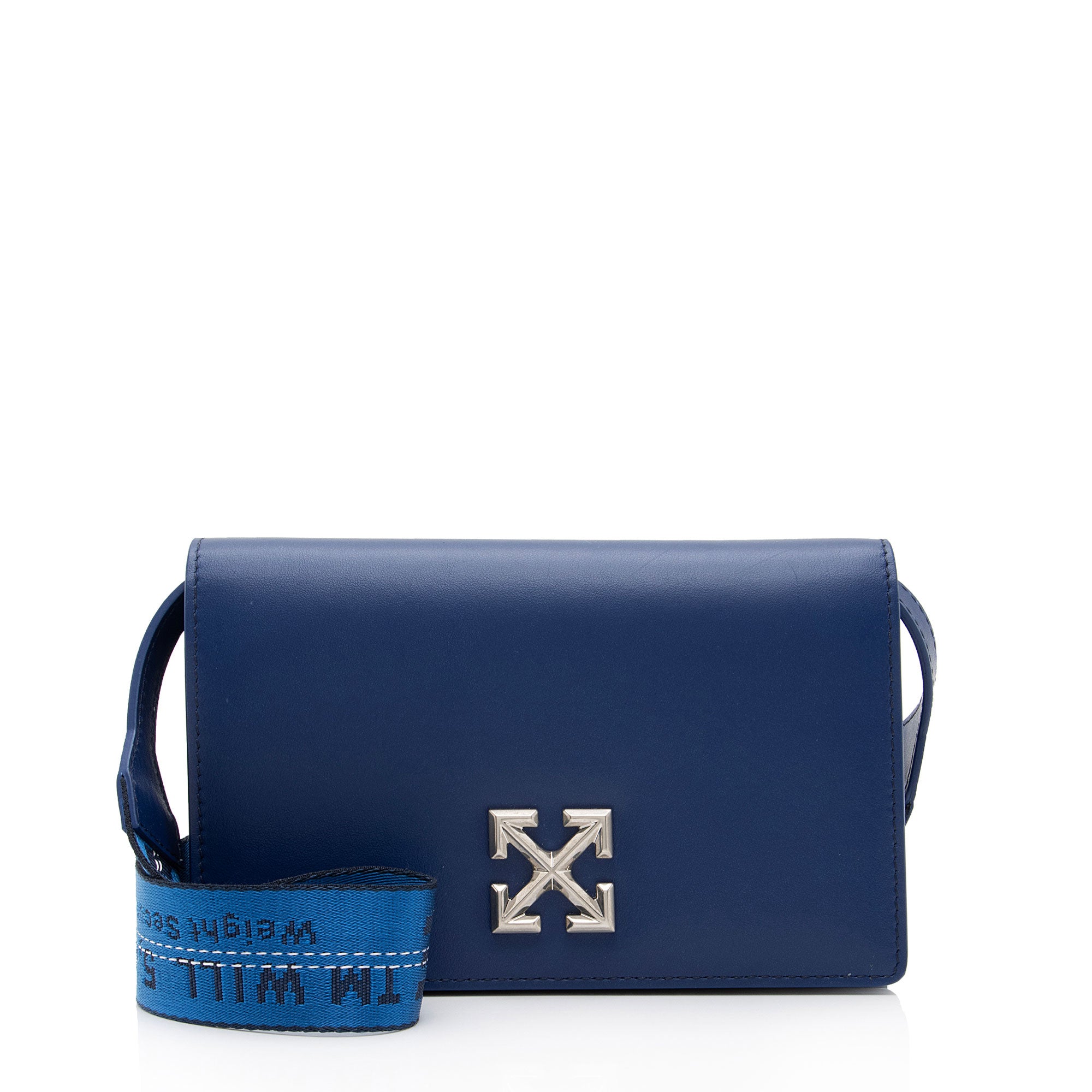 Off-White Leather Jitney 0.5 Flap Bag (SHF-Z8Jk3k)