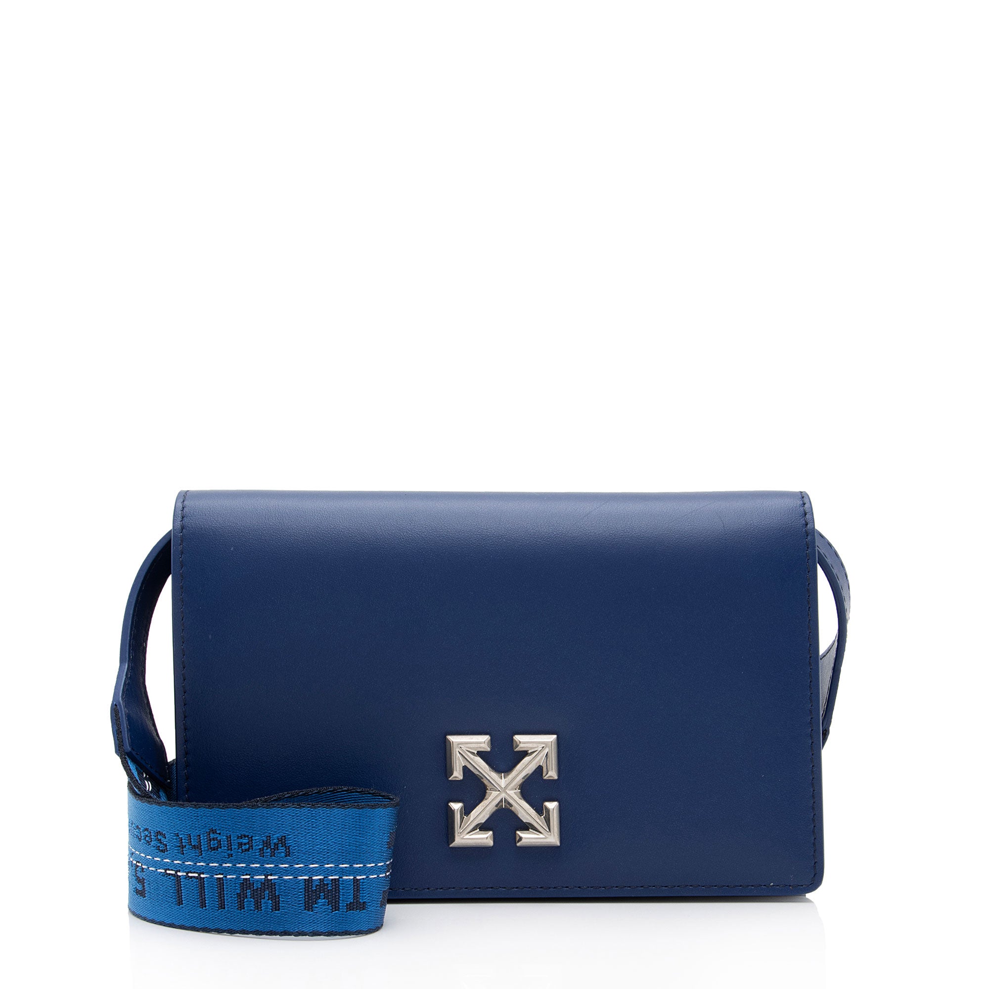 Off-White Leather Jitney 0.5 Flap Bag (SHF-bFcvkG)