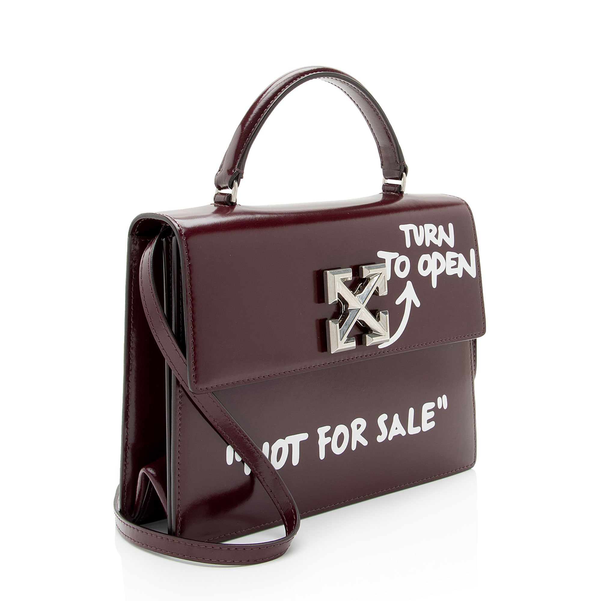 Off-White Leather Jitney 2.8 Bag
