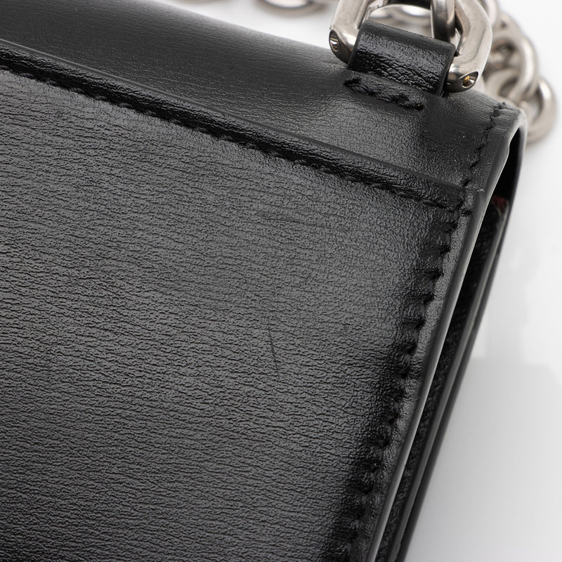 Off-White Leather Logo Jitney Wallet on Chain Bag (SHF-Rpmrku)