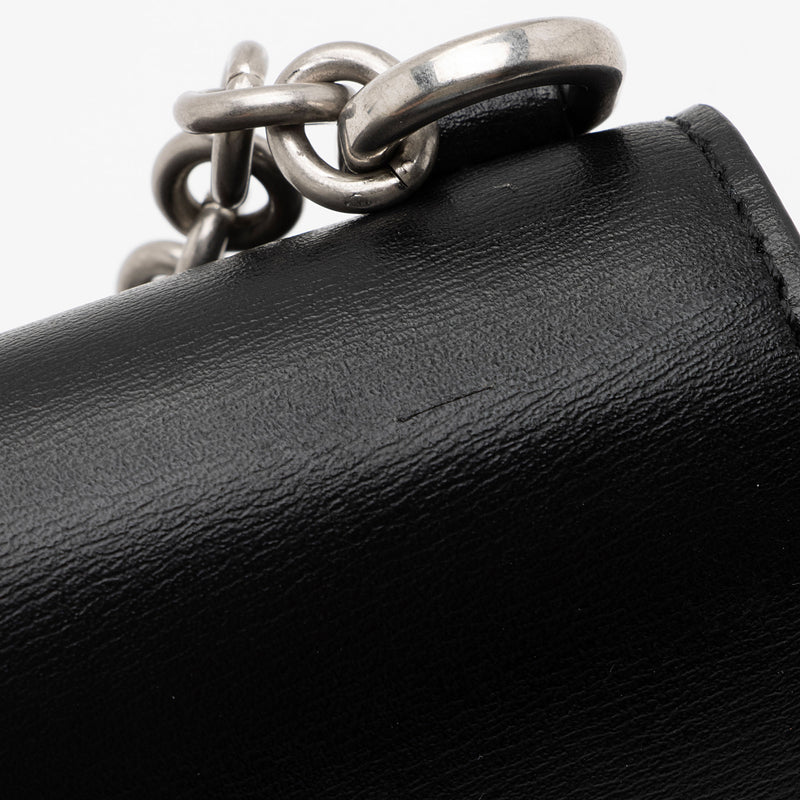 Off-White Leather Logo Jitney Wallet on Chain Bag (SHF-Rpmrku)